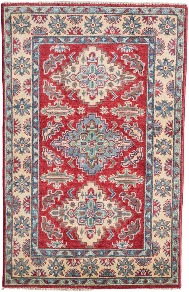 3' 4 x 5' 1 Hand Knotted Kazak Rug