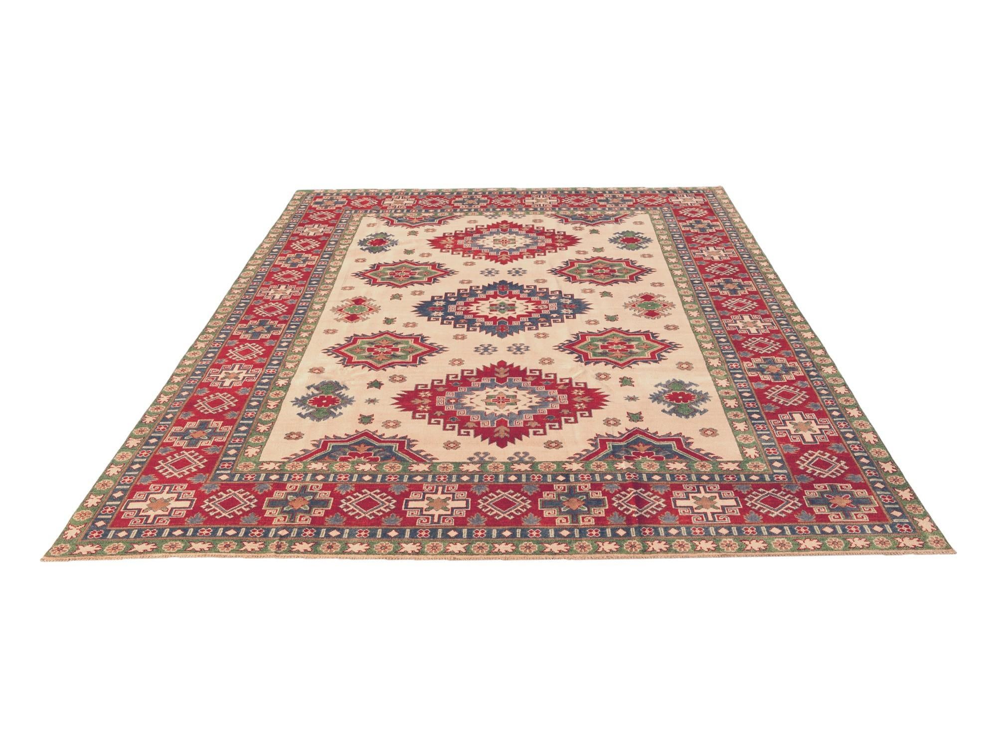 8' 4 x 11' 2 Hand Knotted Kazak Rug