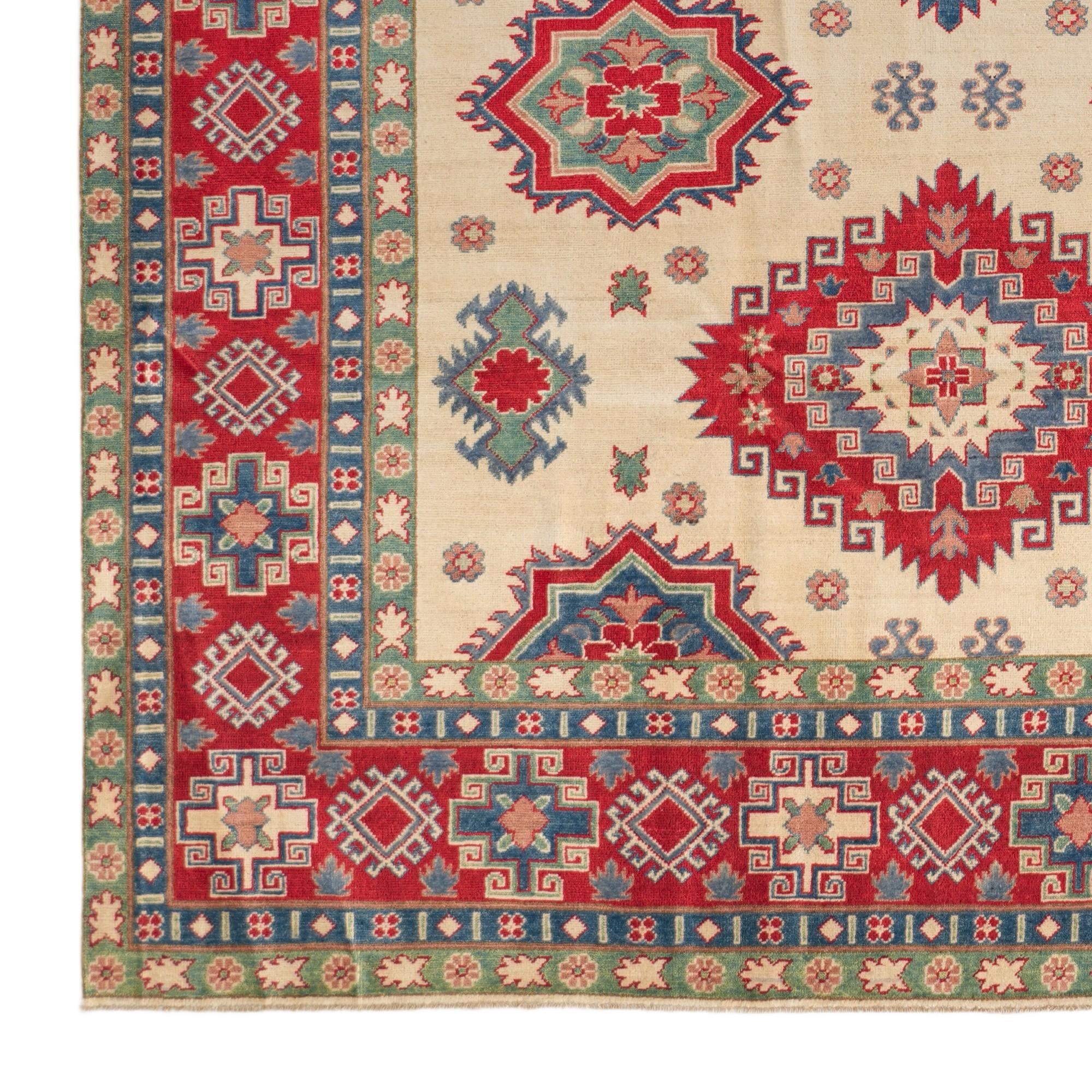 8' 4 x 11' 2 Hand Knotted Kazak Rug