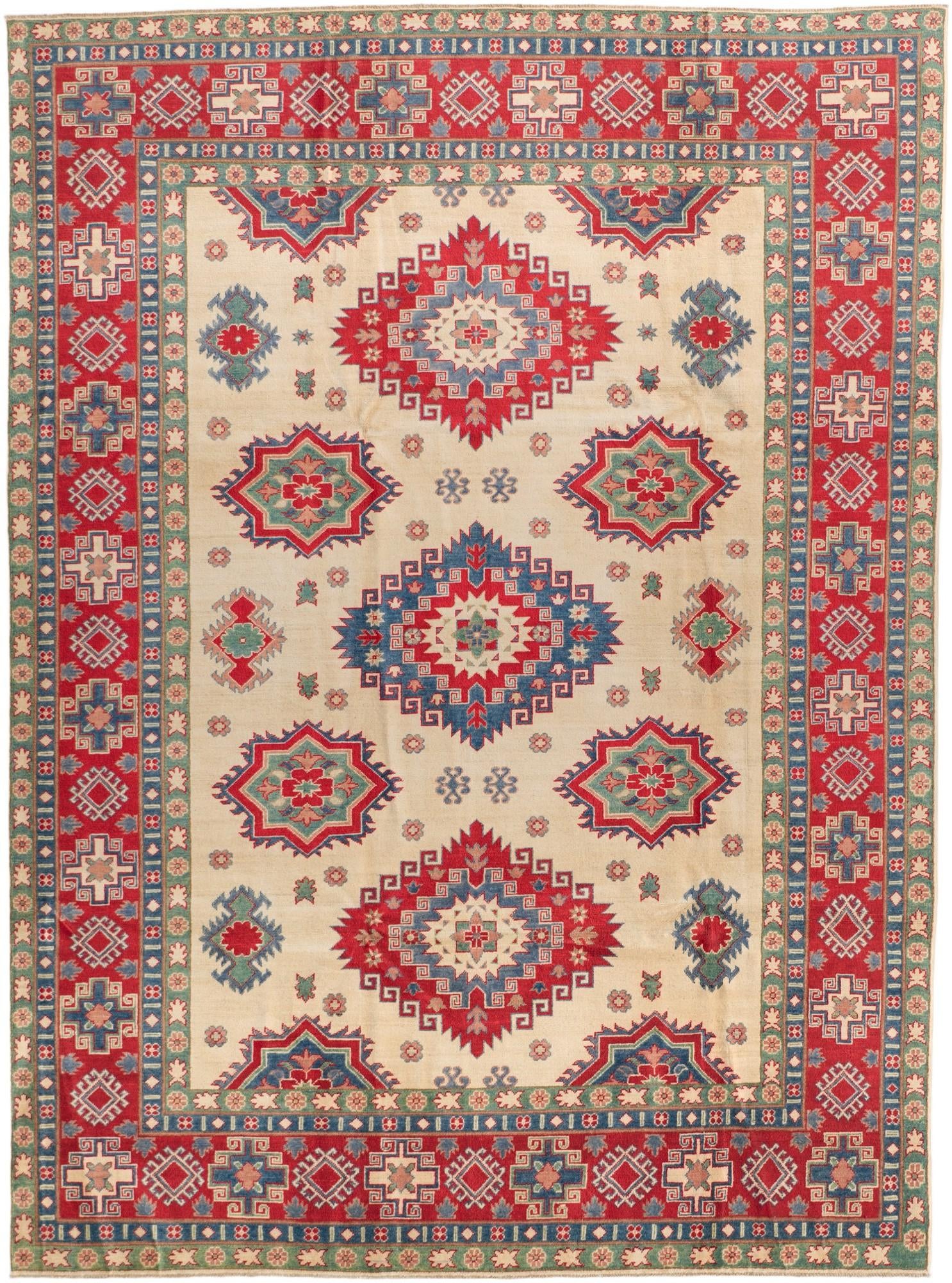 8' 4 x 11' 2 Hand Knotted Kazak Rug