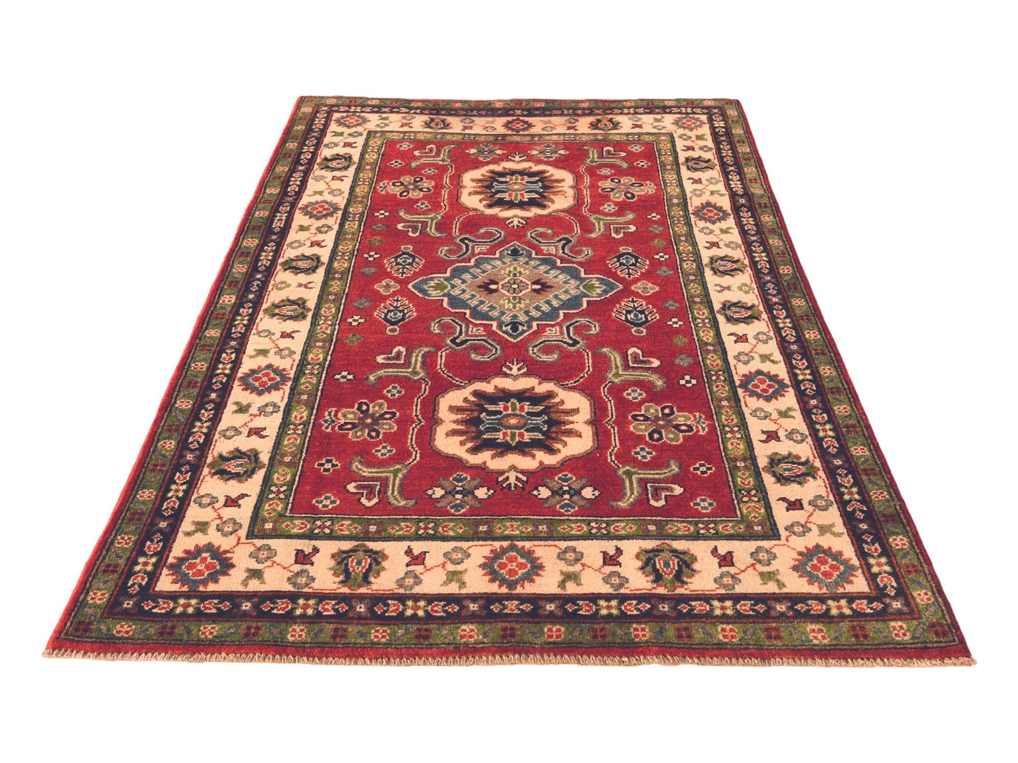 3' 10 x 6' Hand Knotted Kazak Rug