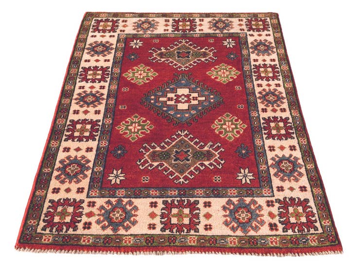 Detail image of 2' 8 x 4' 2 Hand Knotted Kazak Rug