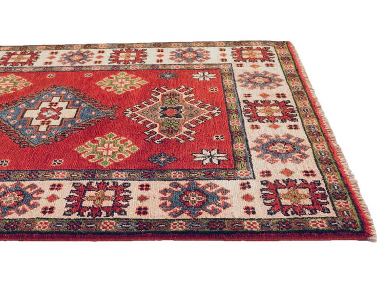 Detail image of 2' 8 x 4' 2 Hand Knotted Kazak Rug