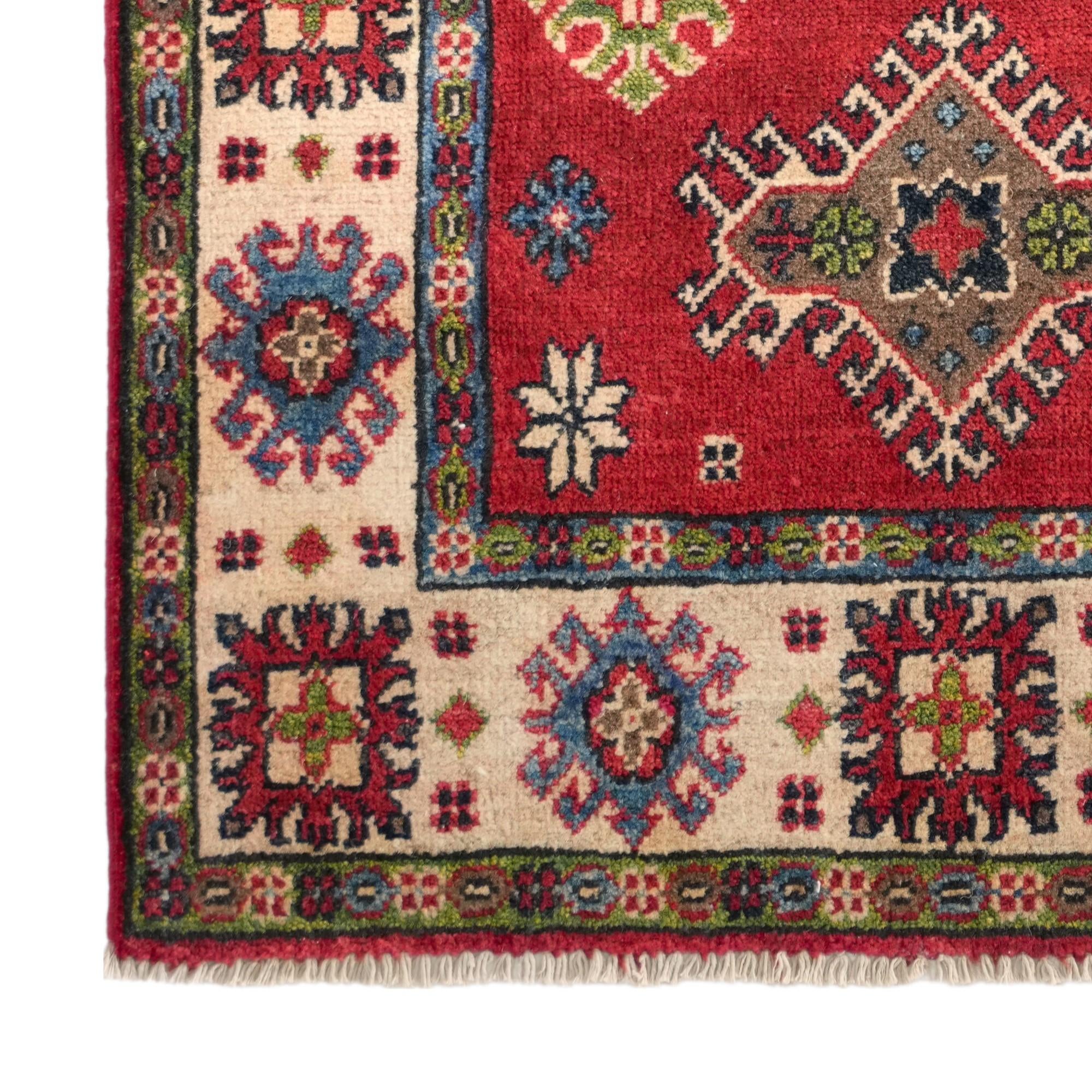 80cm x 130cm Handgeknüpft Kazak Teppich