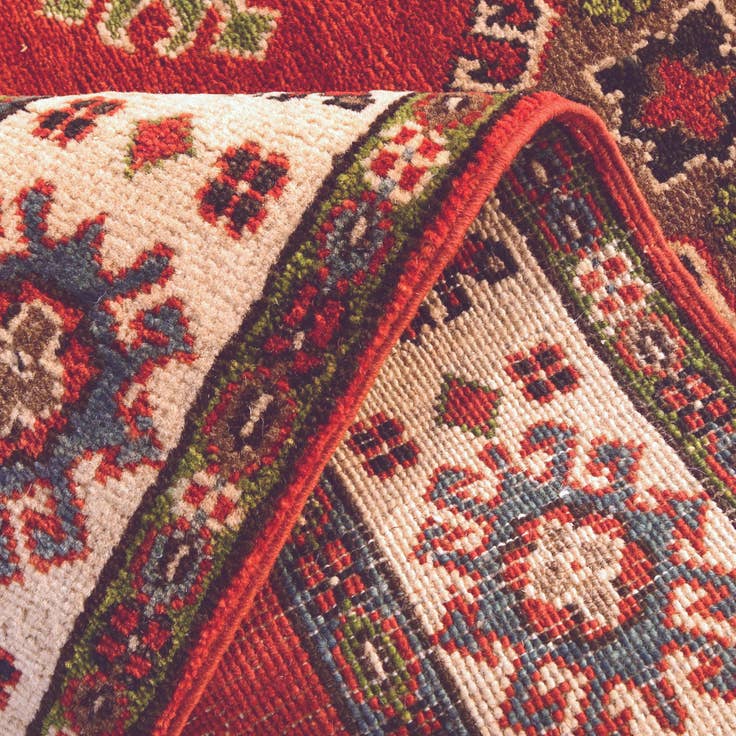 Detail image of 2' 8 x 4' 2 Hand Knotted Kazak Rug