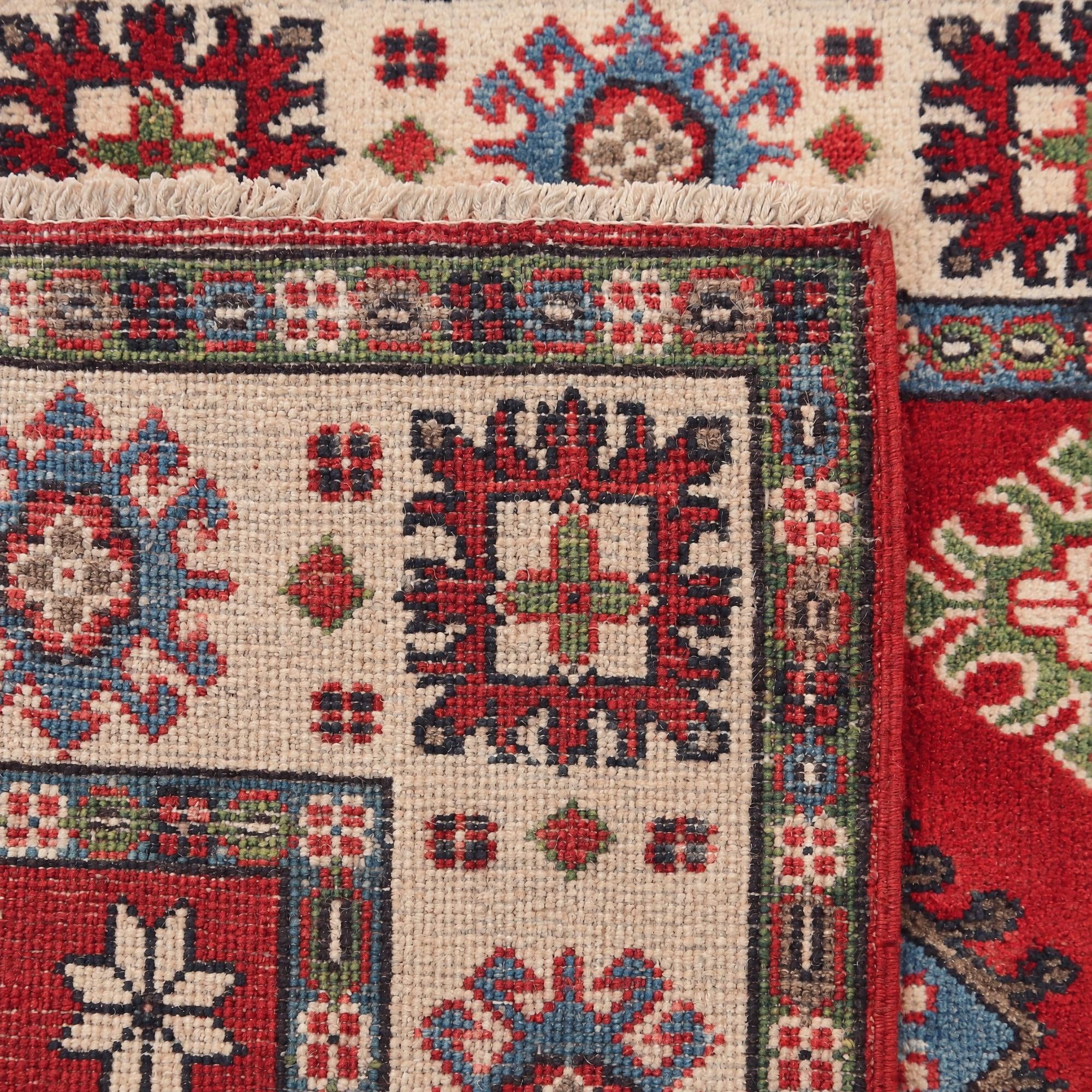 80cm x 130cm Handgeknüpft Kazak Teppich