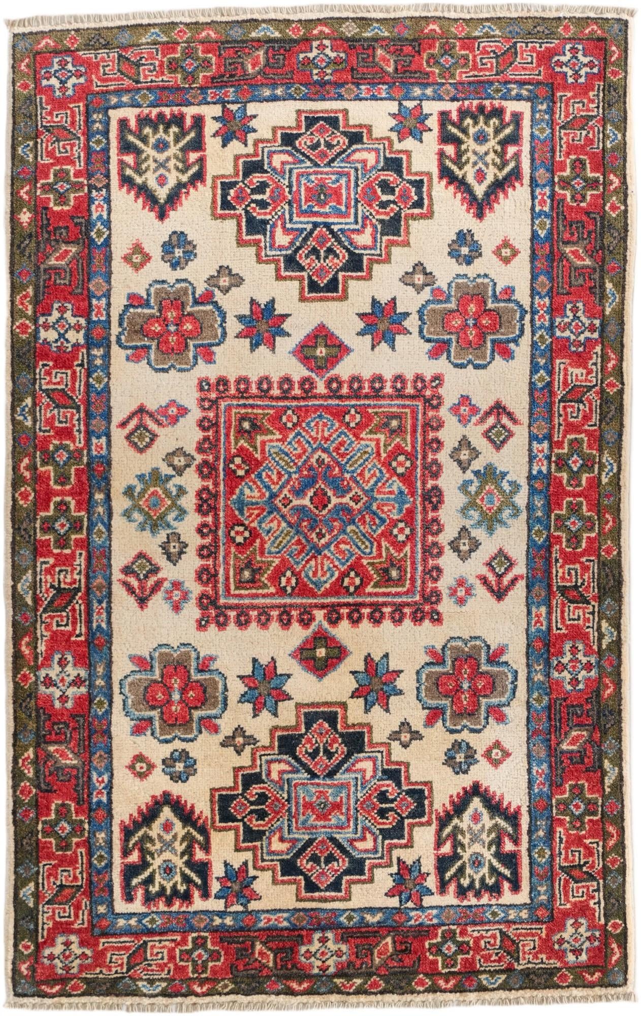 2' 9 x 4' 5 Hand Knotted Kazak Rug