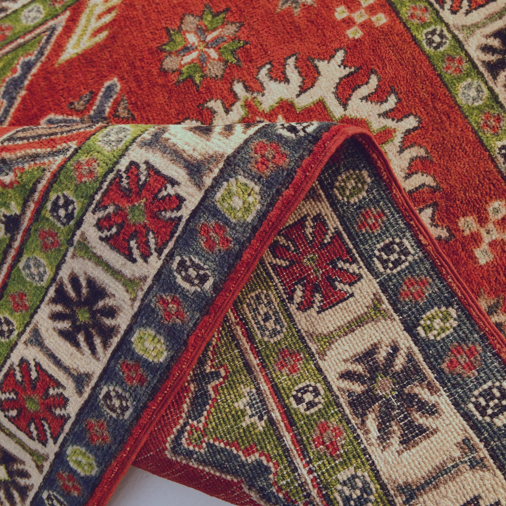 3' 2 x 4' 8 Hand Knotted Kazak Rug