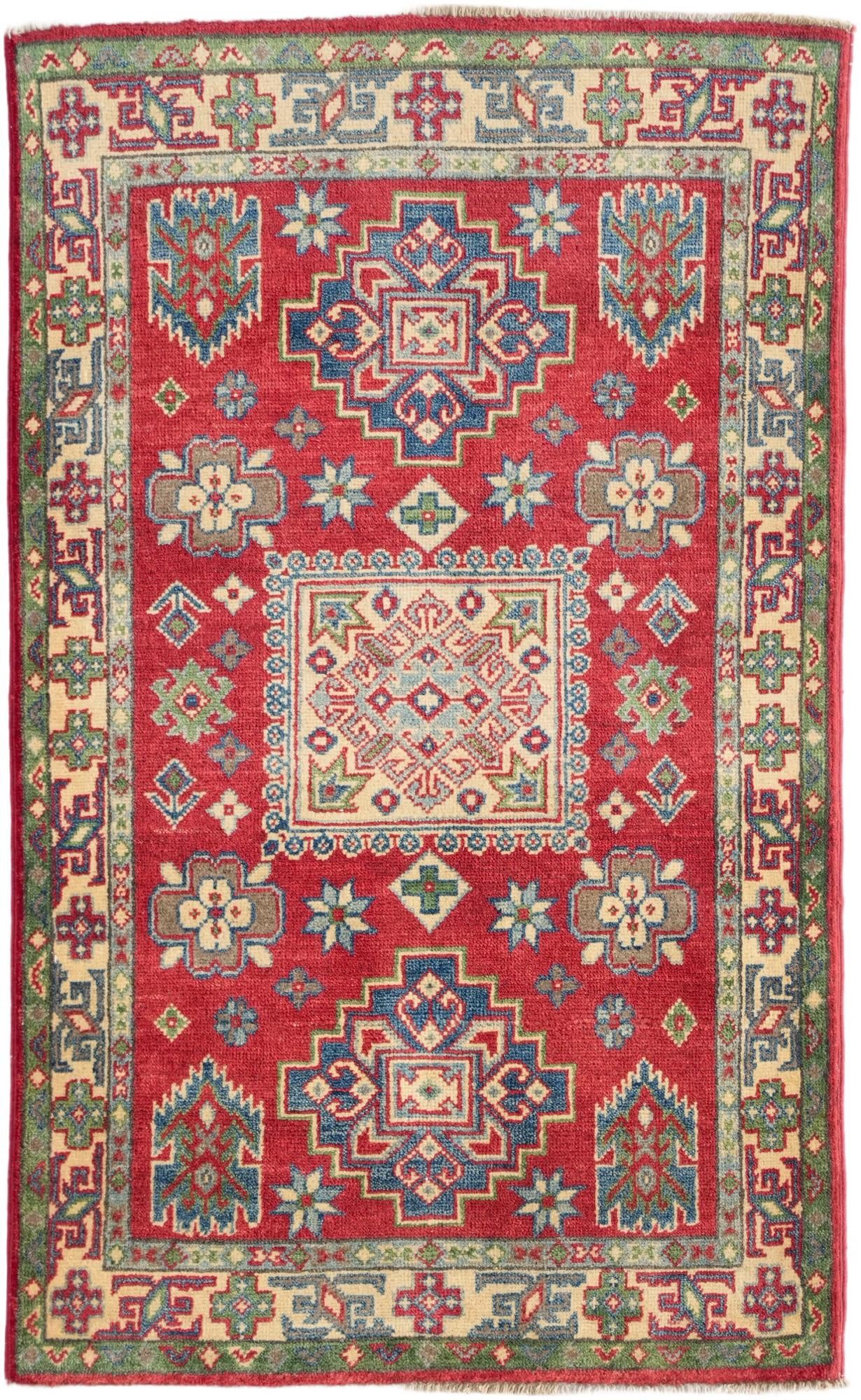 2' 8 x 4' 4 Hand Knotted Kazak Rug