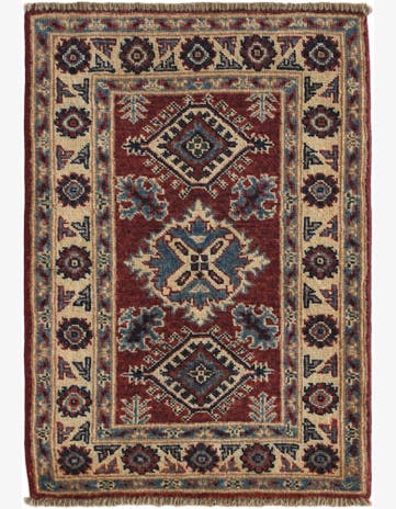 2' x 2' 10 Hand Knotted Kazak Rug