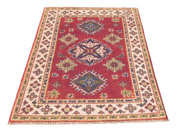 2' 7 x 3' 11 Hand Knotted Kazak Rug