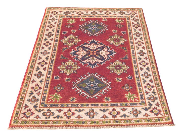 Detail image of 2' 7 x 3' 11 Hand Knotted Kazak Rug