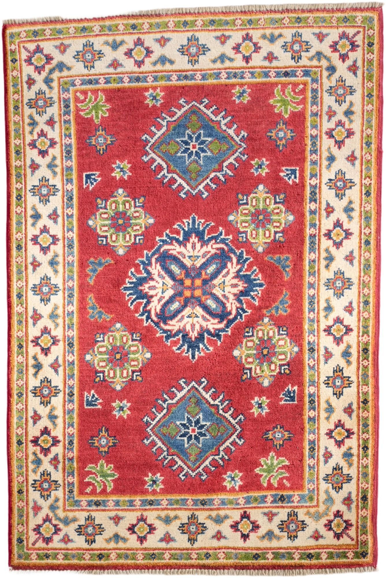 2' 7 x 3' 11 Hand Knotted Kazak Rug