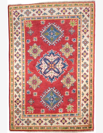2' 7 x 3' 11 Hand Knotted Kazak Rug