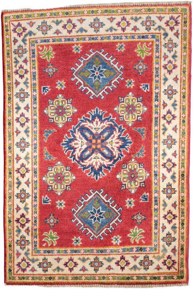 2' 7 x 3' 11 Hand Knotted Kazak Rug