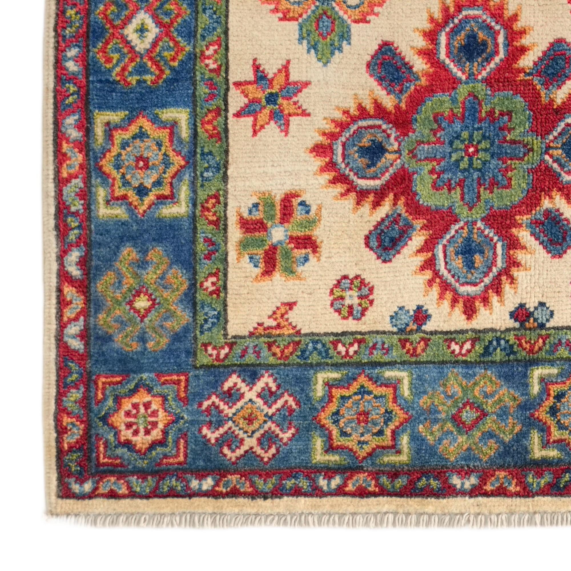 2' 6 x 4' 1 Hand Knotted Kazak Rug