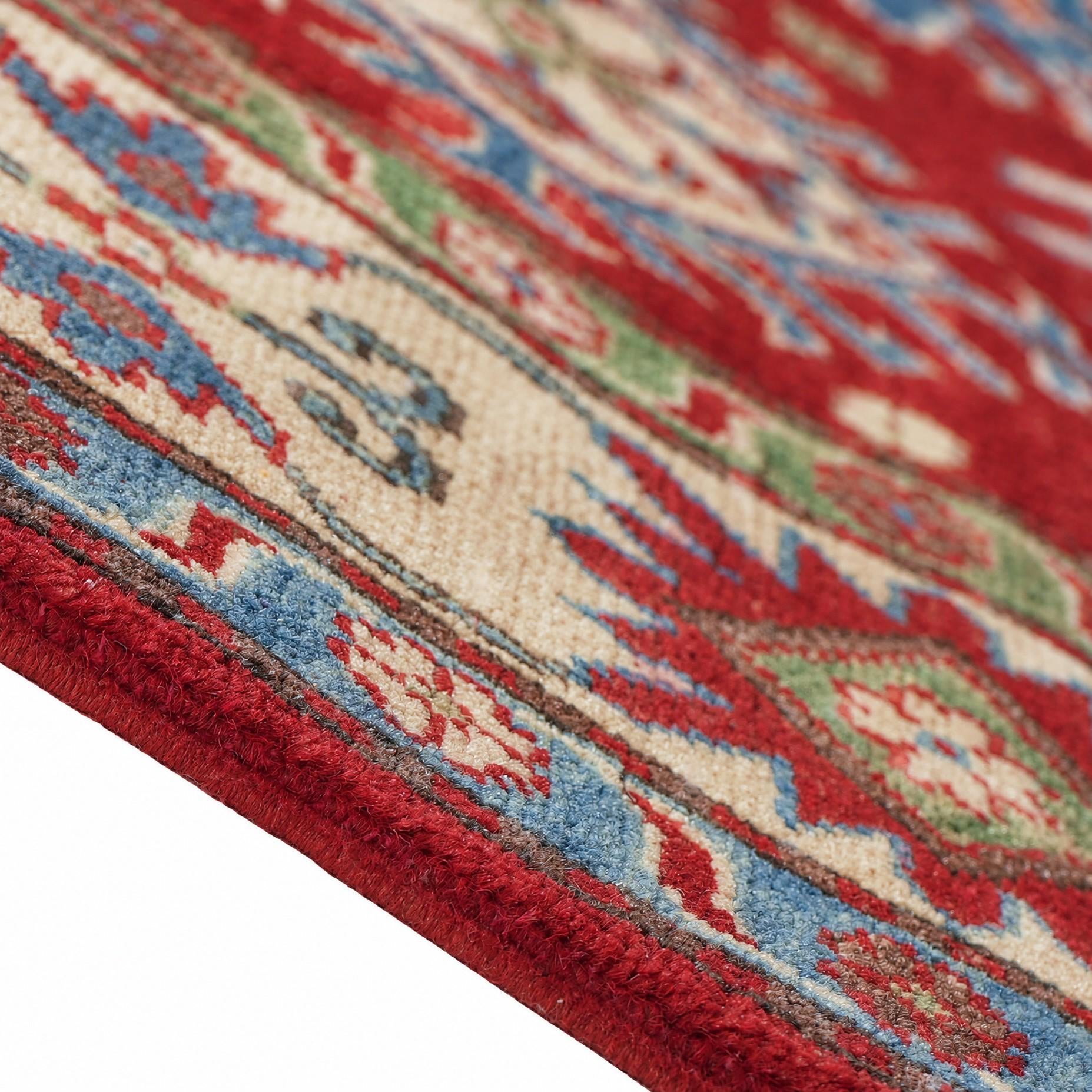 150cm x 205cm Hand Knotted Kazak Rug