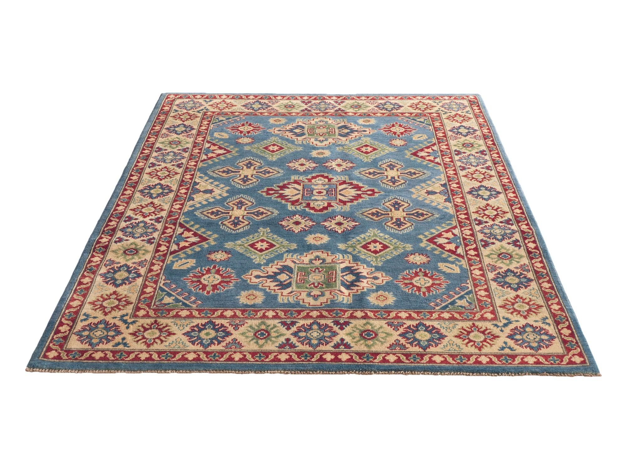 Detail image 5 of 10: 5' 2 x 7' Hand Knotted Kazak Rug