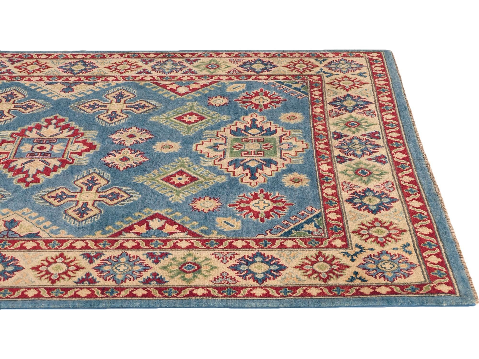 Detail image 6 of 10: 5' 2 x 7' Hand Knotted Kazak Rug