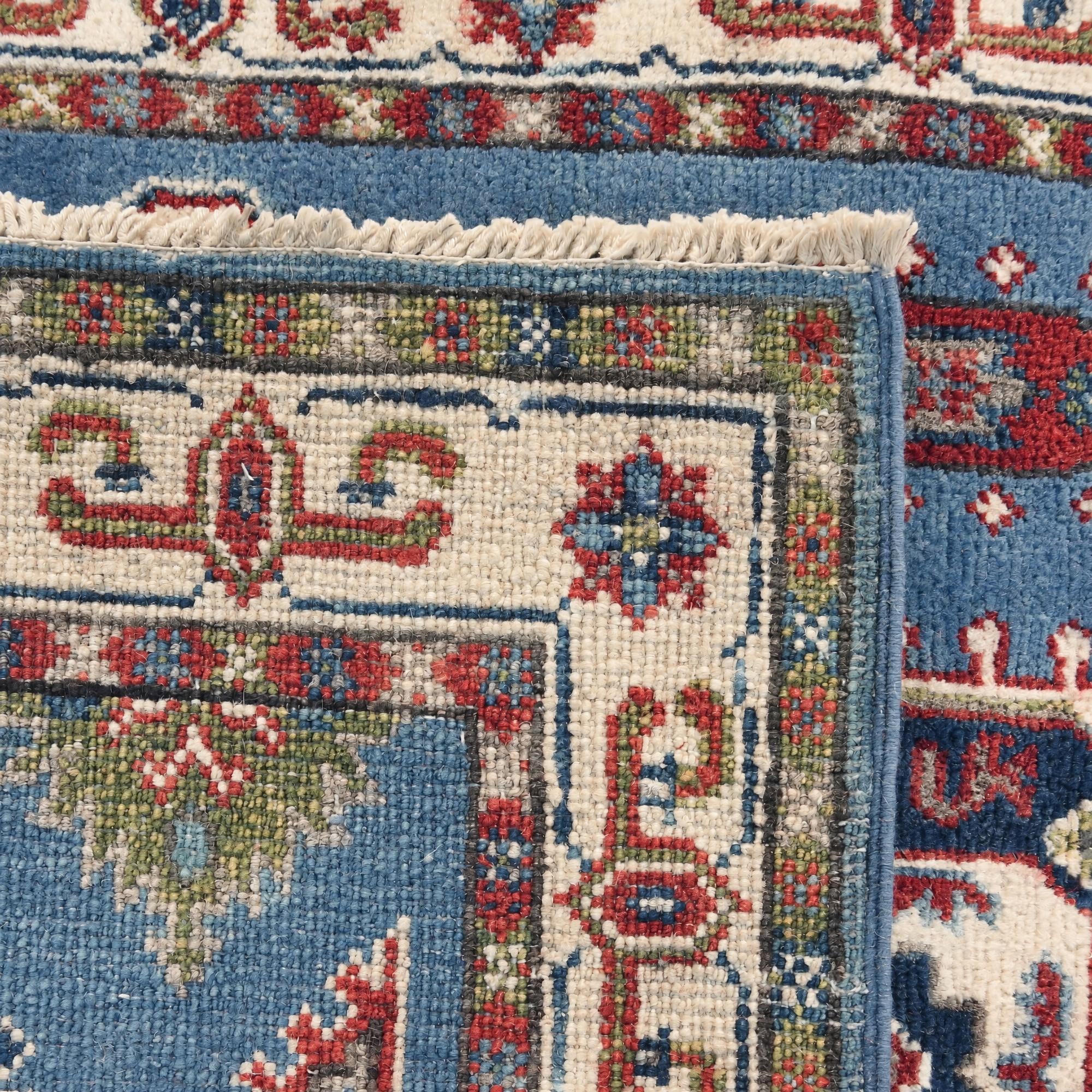 80cm x 125cm Hand Knotted Kazak Rug
