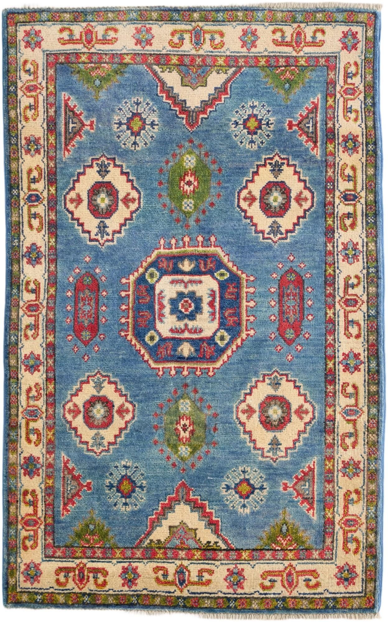 2' 7 x 4' 2 Hand Knotted Kazak Rug