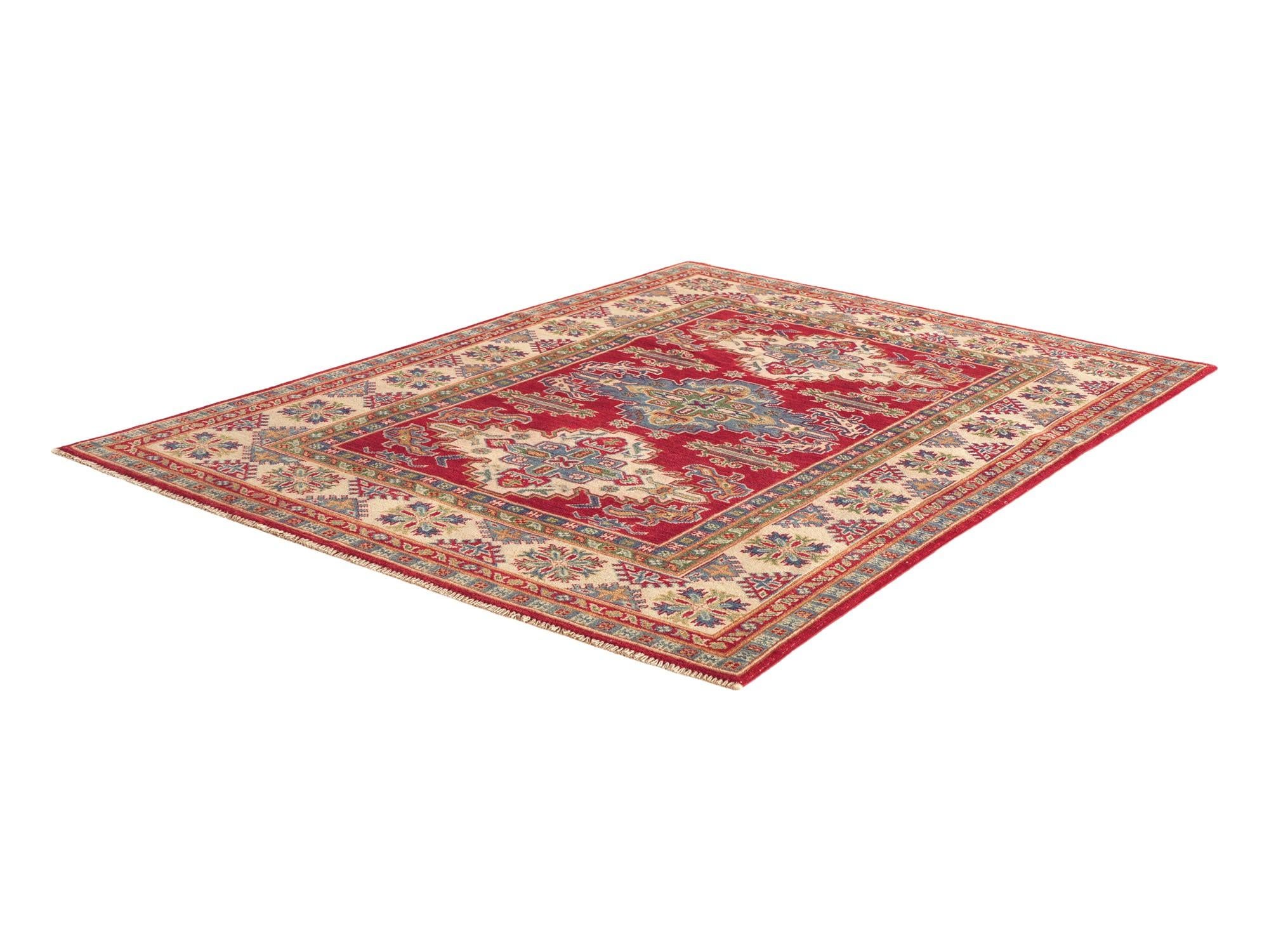 Detail image 4 of 10: 4' 11 x 6' 9 Hand Knotted Kazak Rug