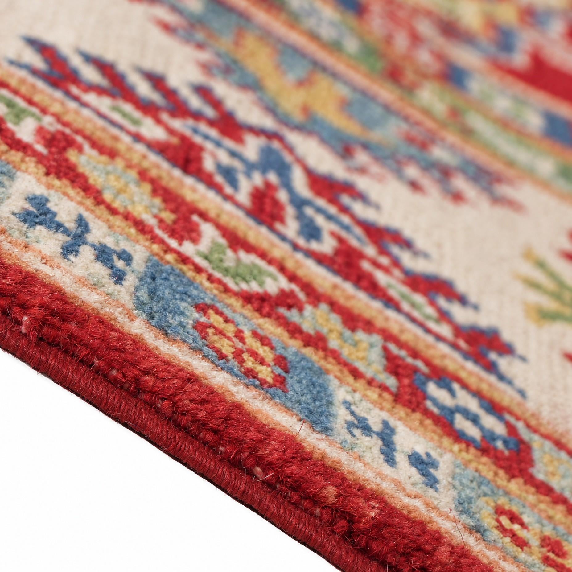 150cm x 205cm Handgeknüpft Kazak Teppich