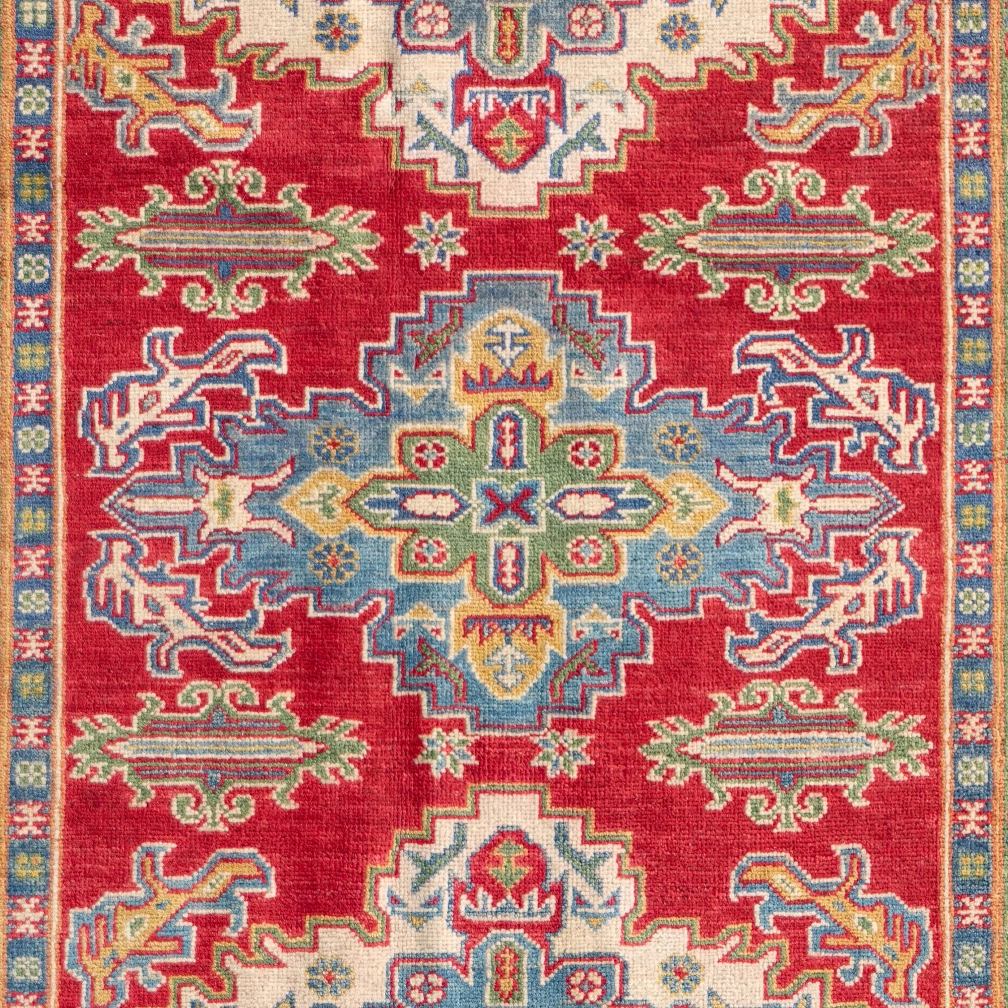 Detail image 10 of 10: 4' 11 x 6' 9 Hand Knotted Kazak Rug