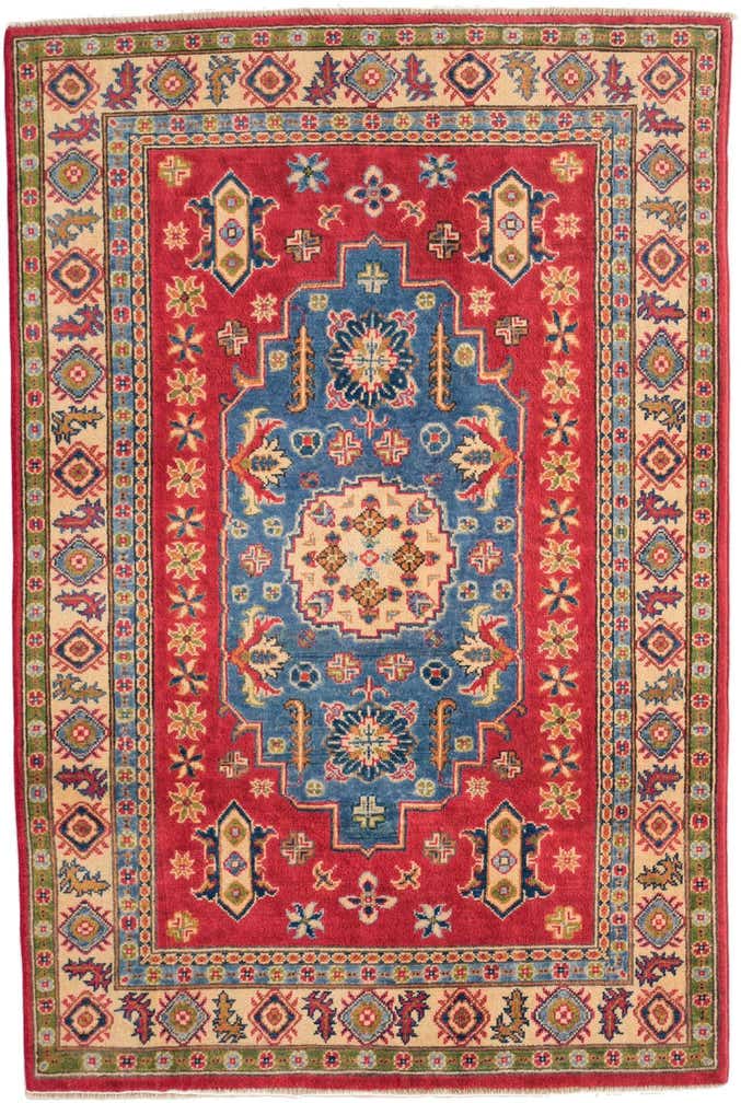 4' 1 x 6' 1 Hand Knotted Kazak Rug