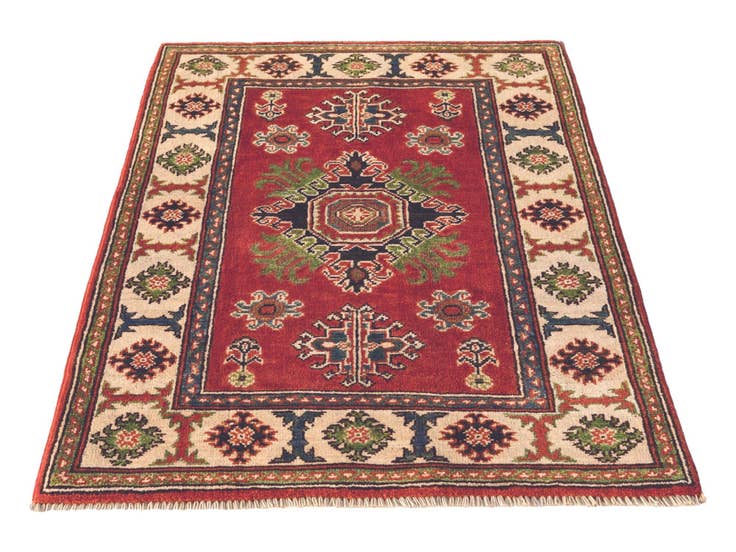 Detail image of 2' 9 x 3' 10 Hand Knotted Kazak Rug