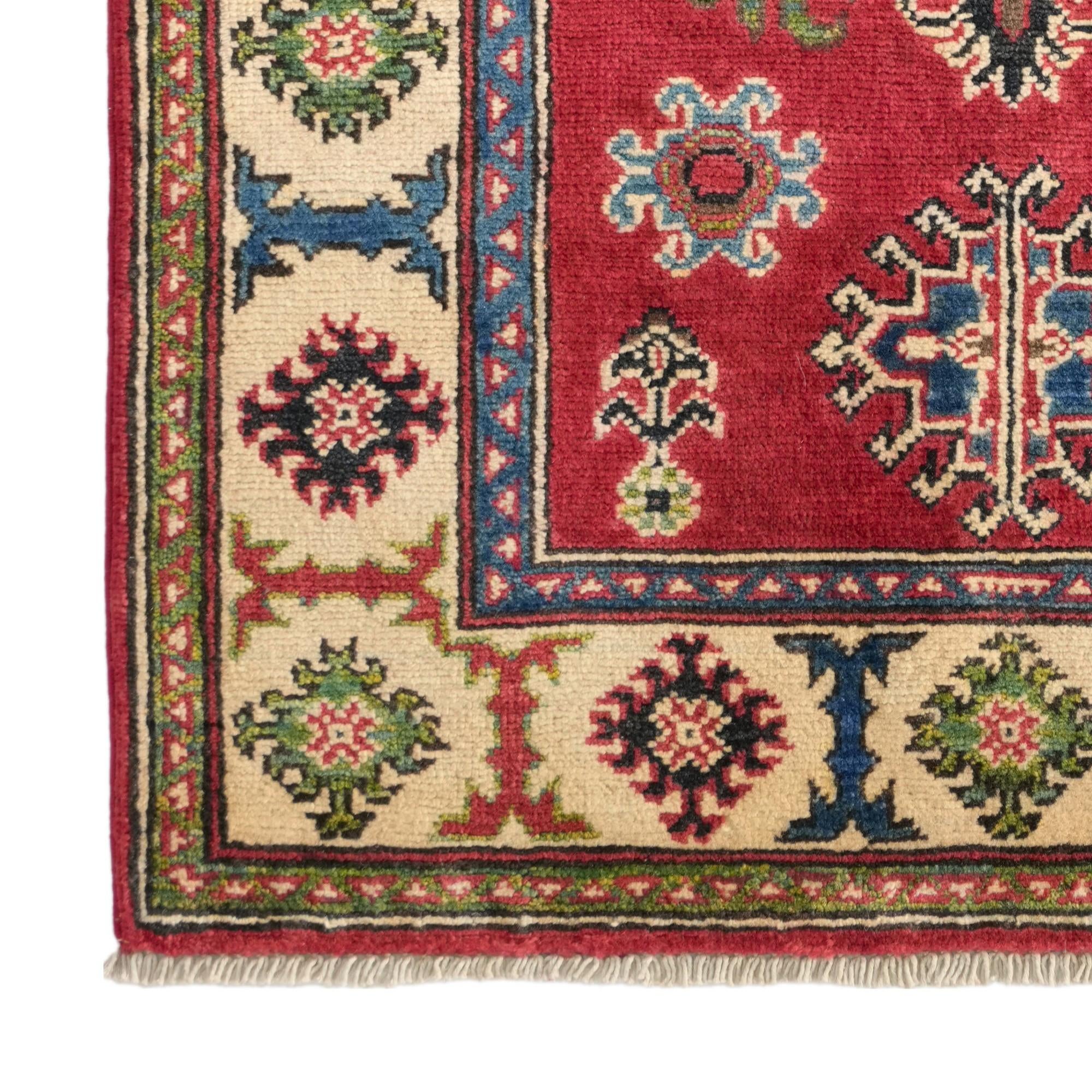2' 9 x 3' 10 Hand Knotted Kazak Rug