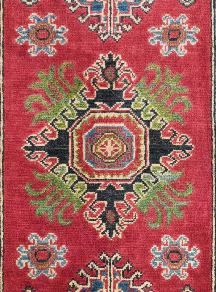 Detail image of 2' 9 x 3' 10 Hand Knotted Kazak Rug