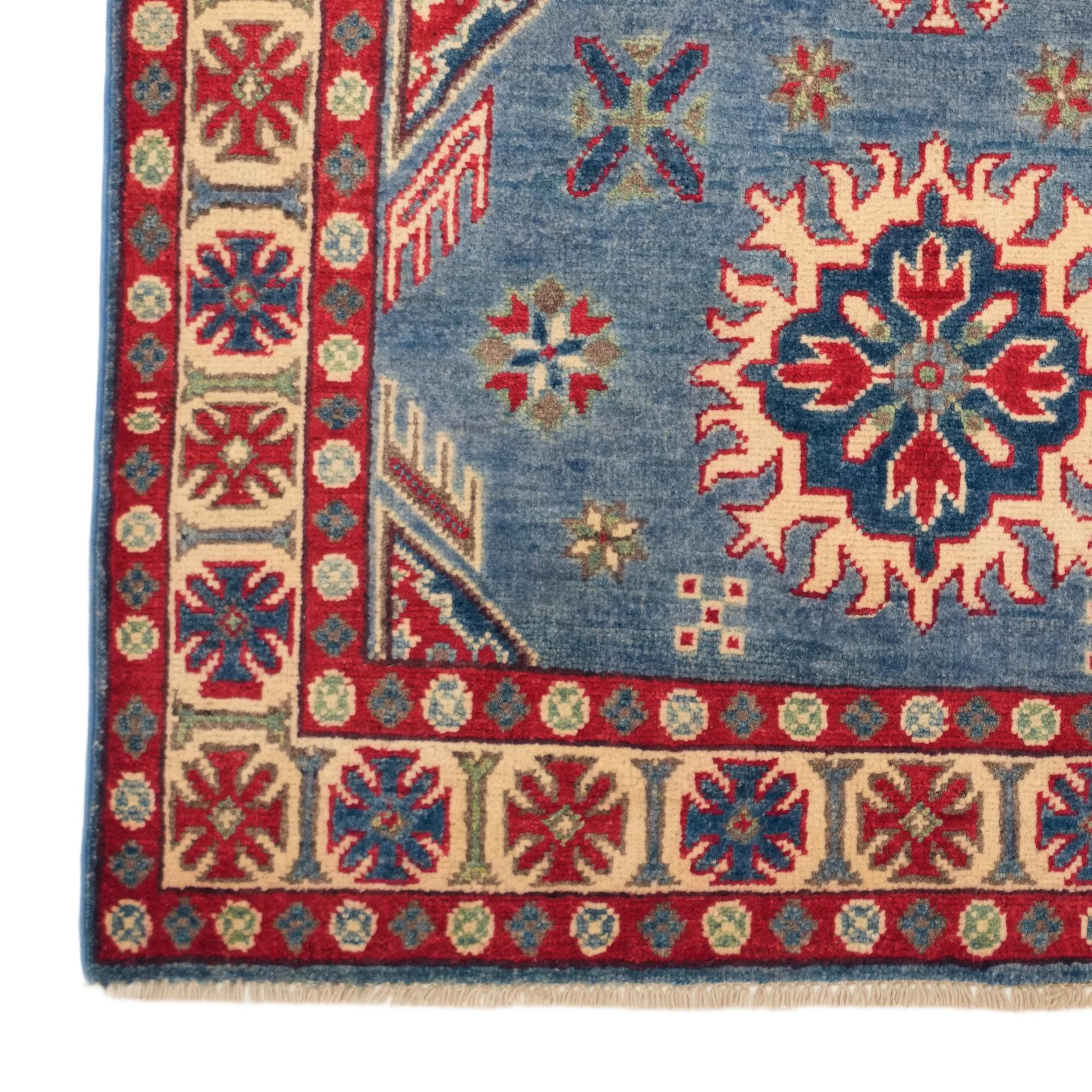3' 3 x 5' Hand Knotted Kazak Rug