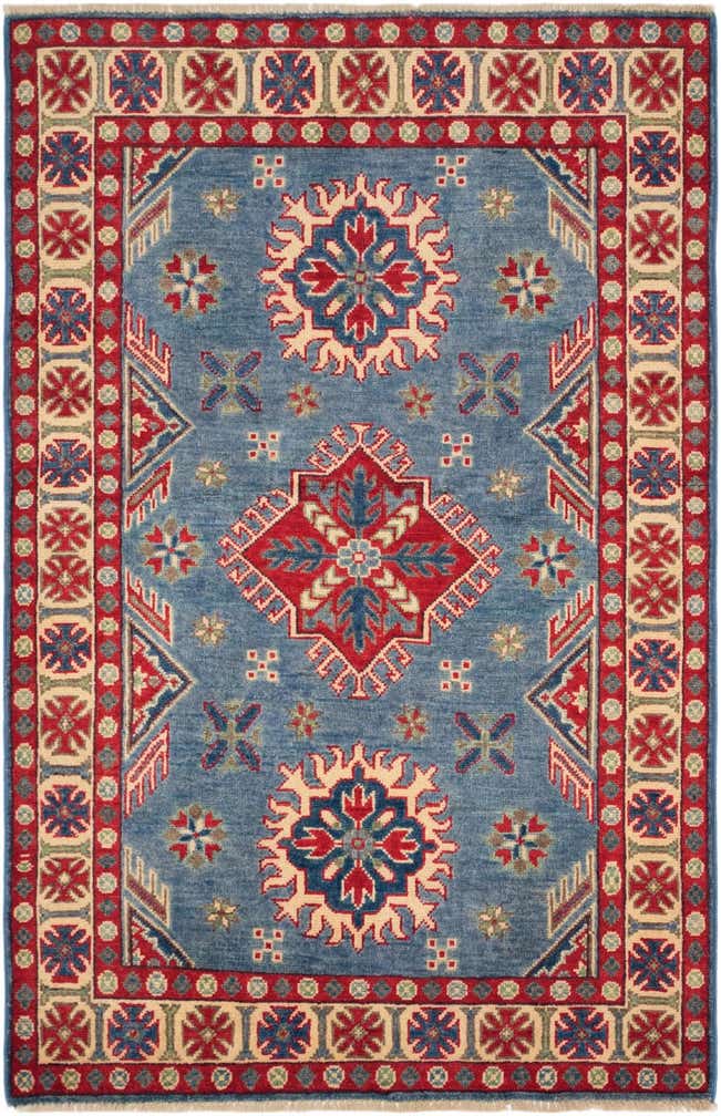 3' 3 x 5' Hand Knotted Kazak Rug
