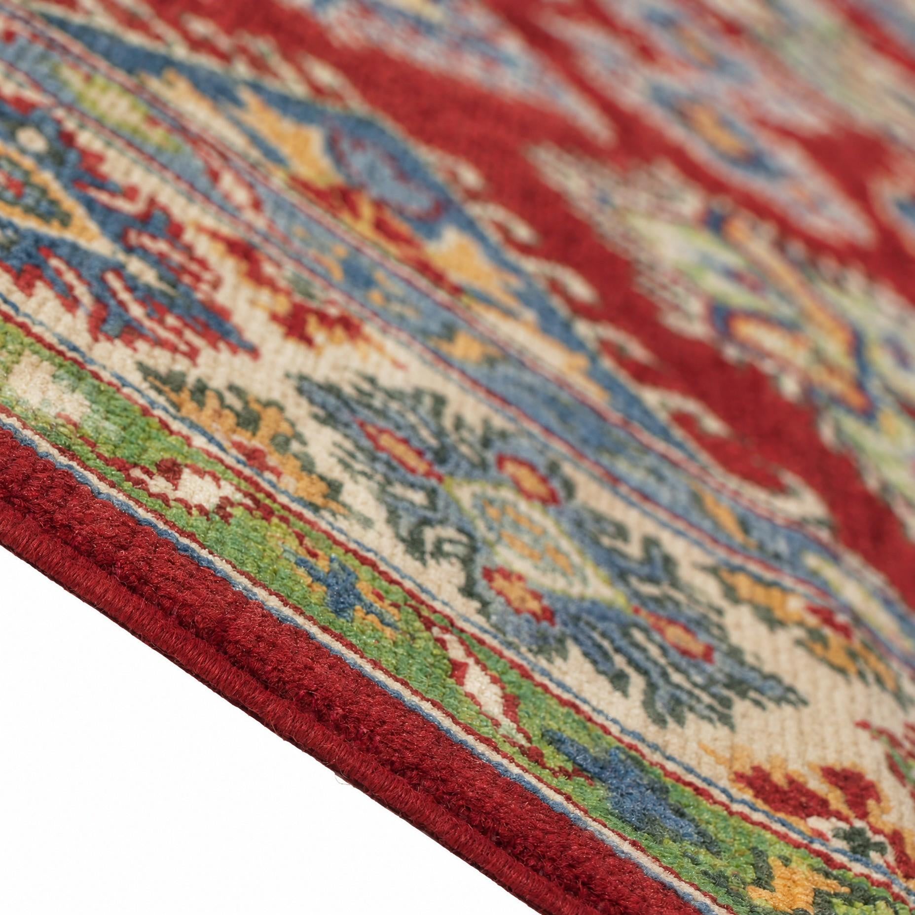 150cm x 205cm Hand Knotted Kazak Rug