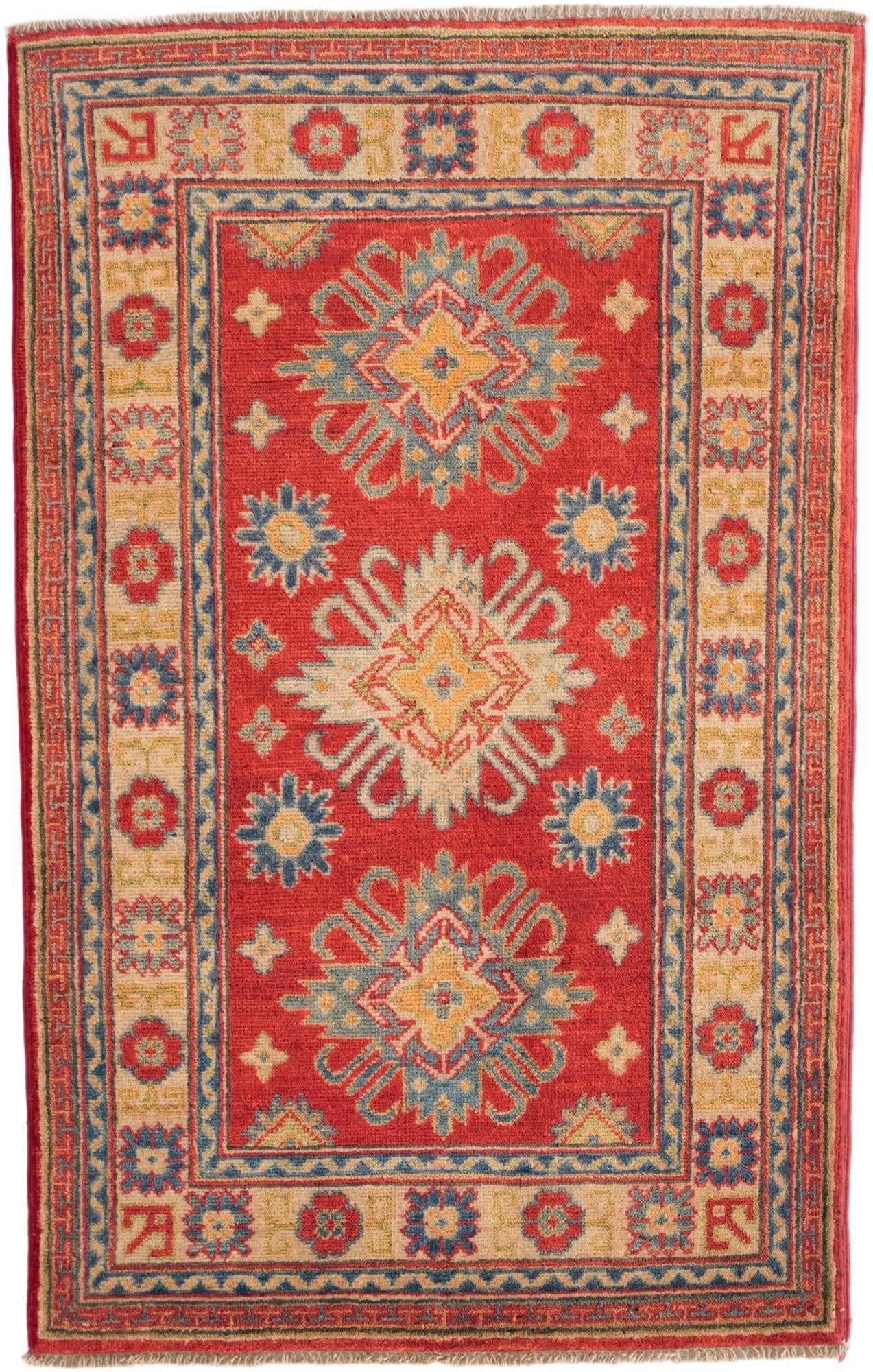 2' 7 x 4' 2 Hand Knotted Kazak Rug