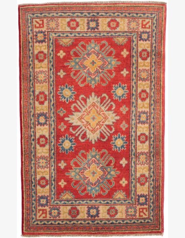 2' 7 x 4' 2 Hand Knotted Kazak Rug