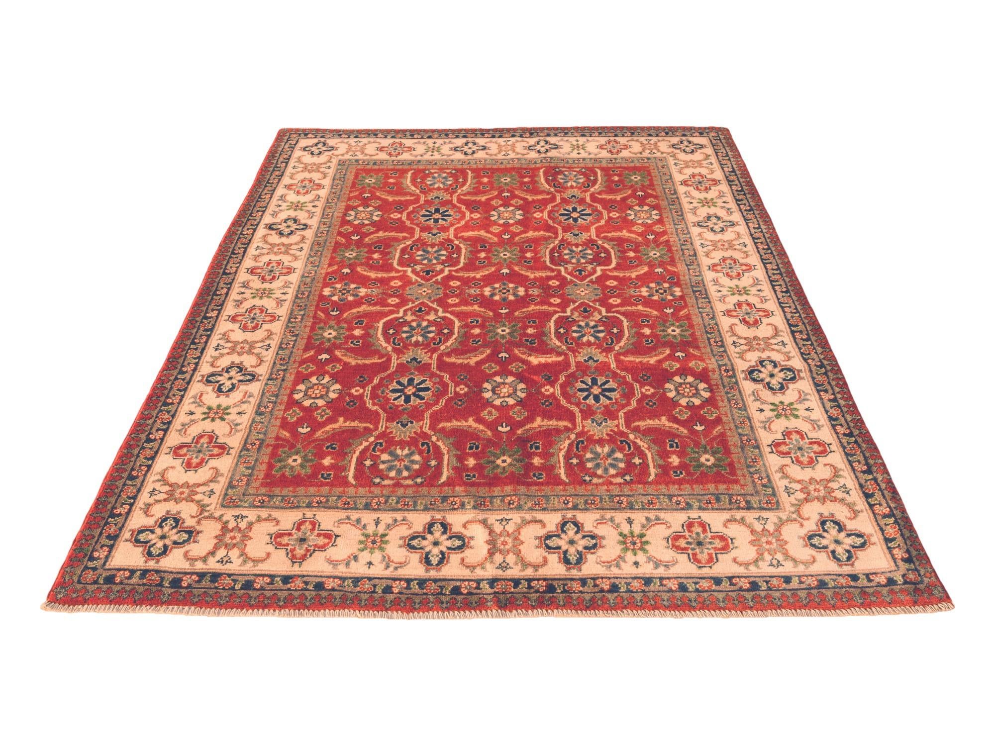 4' 11 x 6' 6 Hand Knotted Kazak Rug
