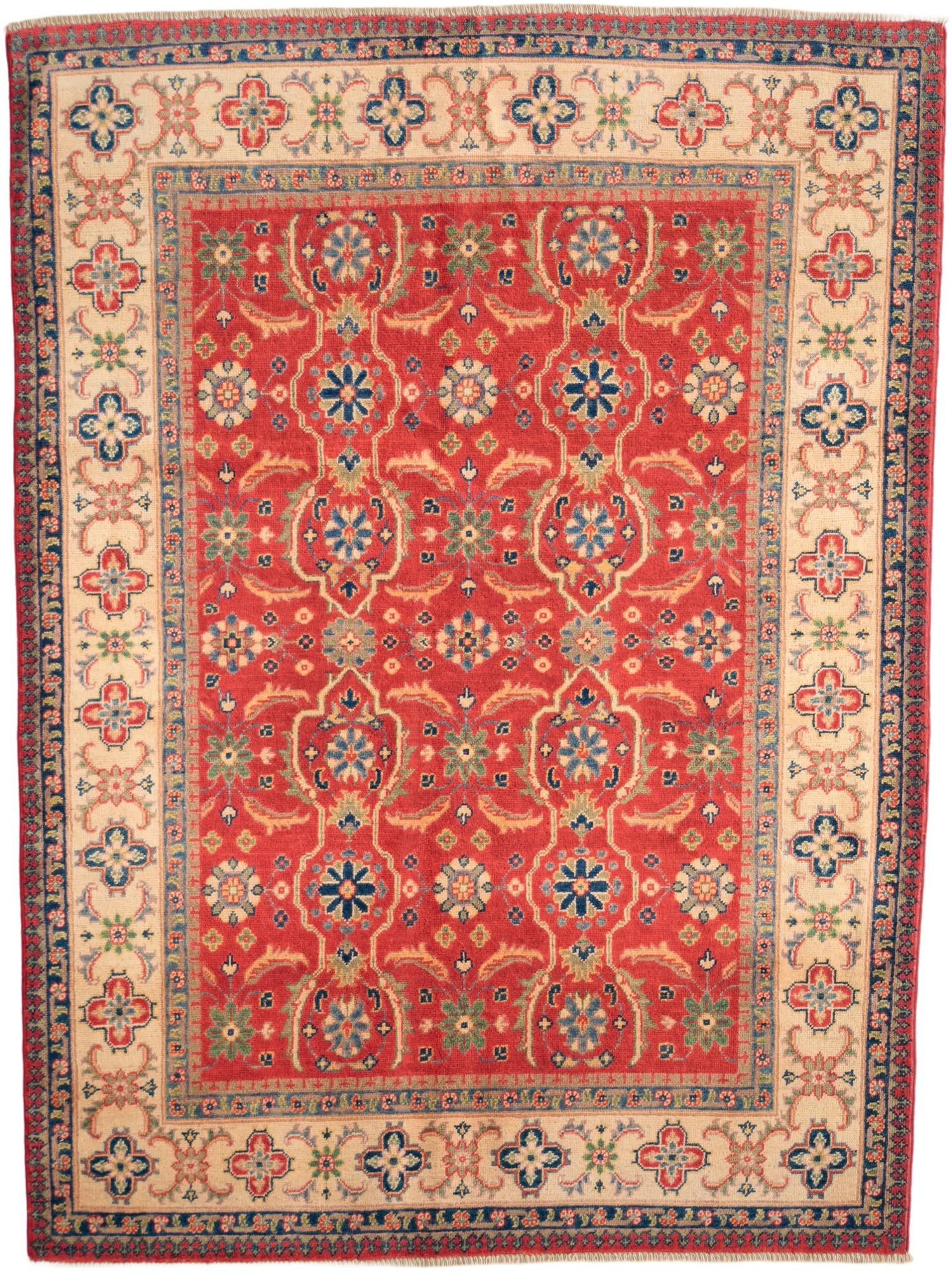4' 11 x 6' 6 Hand Knotted Kazak Rug