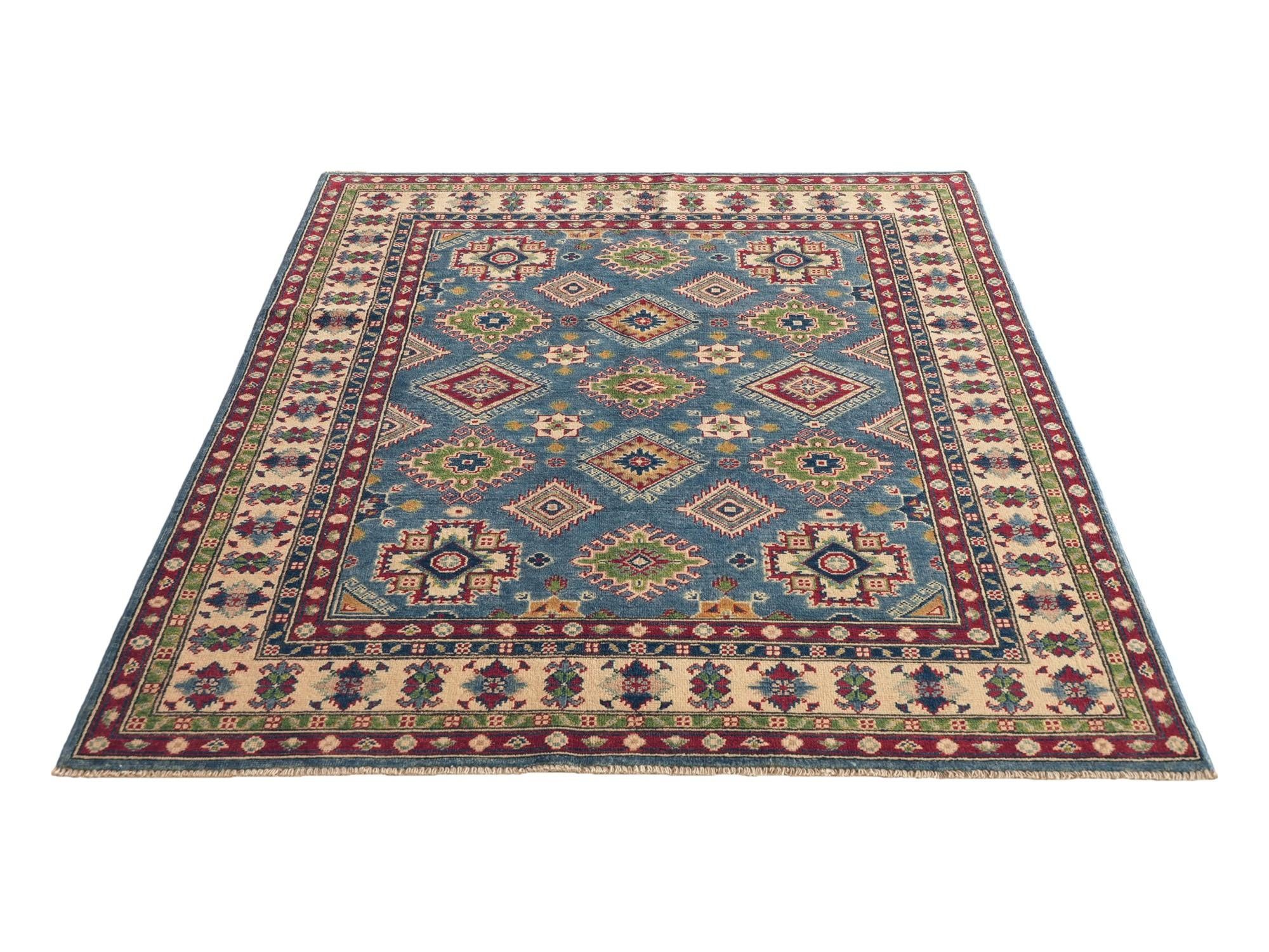 Detail image 4 of 9: 5' 1 x 6' 10 Hand Knotted Kazak Rug