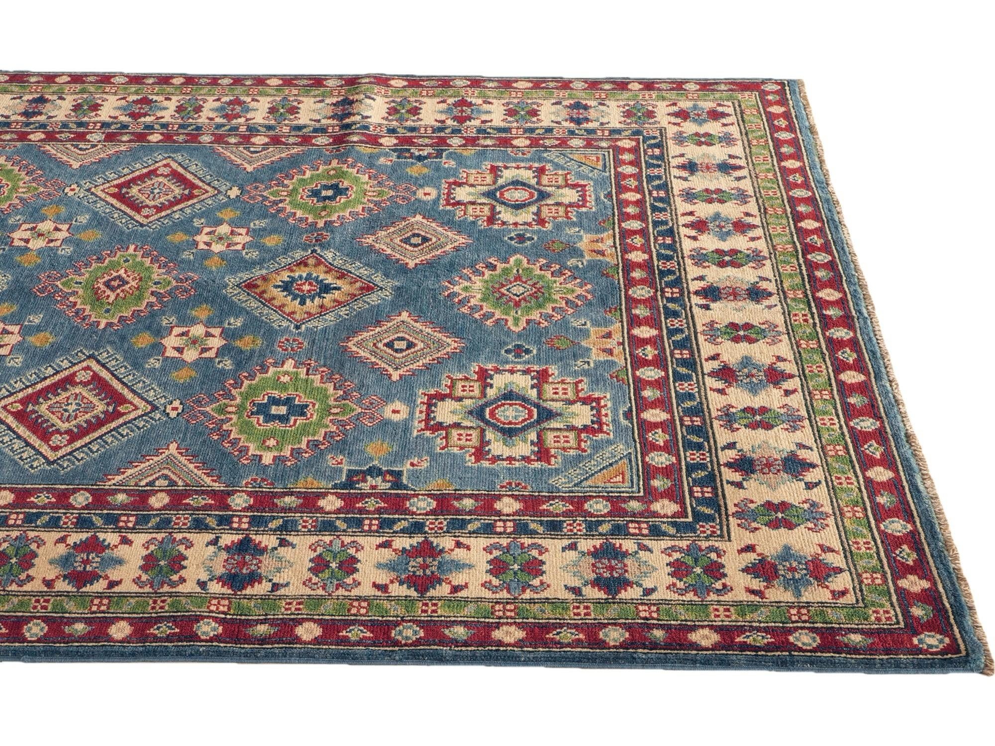 Detail image 5 of 9: 5' 1 x 6' 10 Hand Knotted Kazak Rug