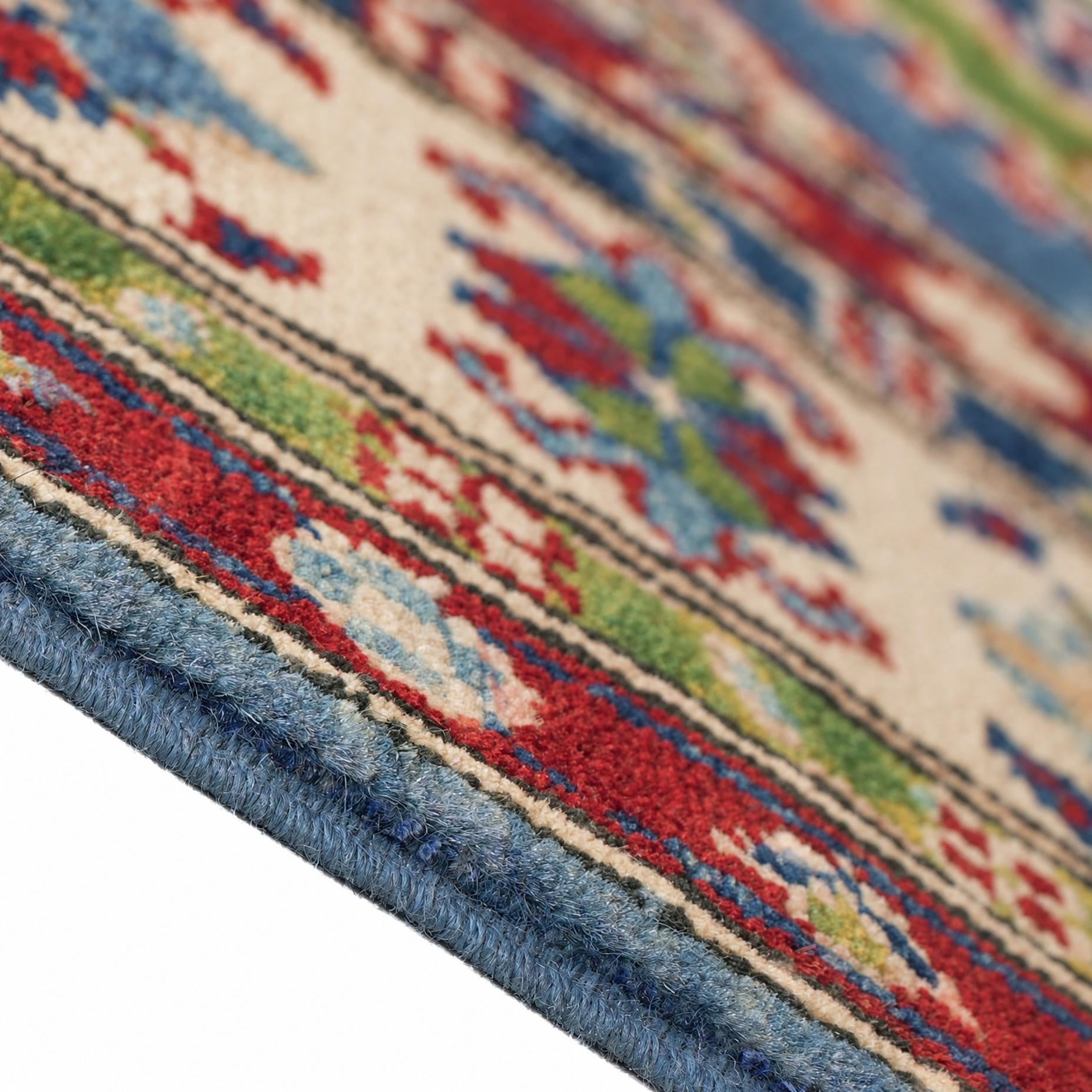 155cm x 210cm Handgeknüpft Kazak Teppich