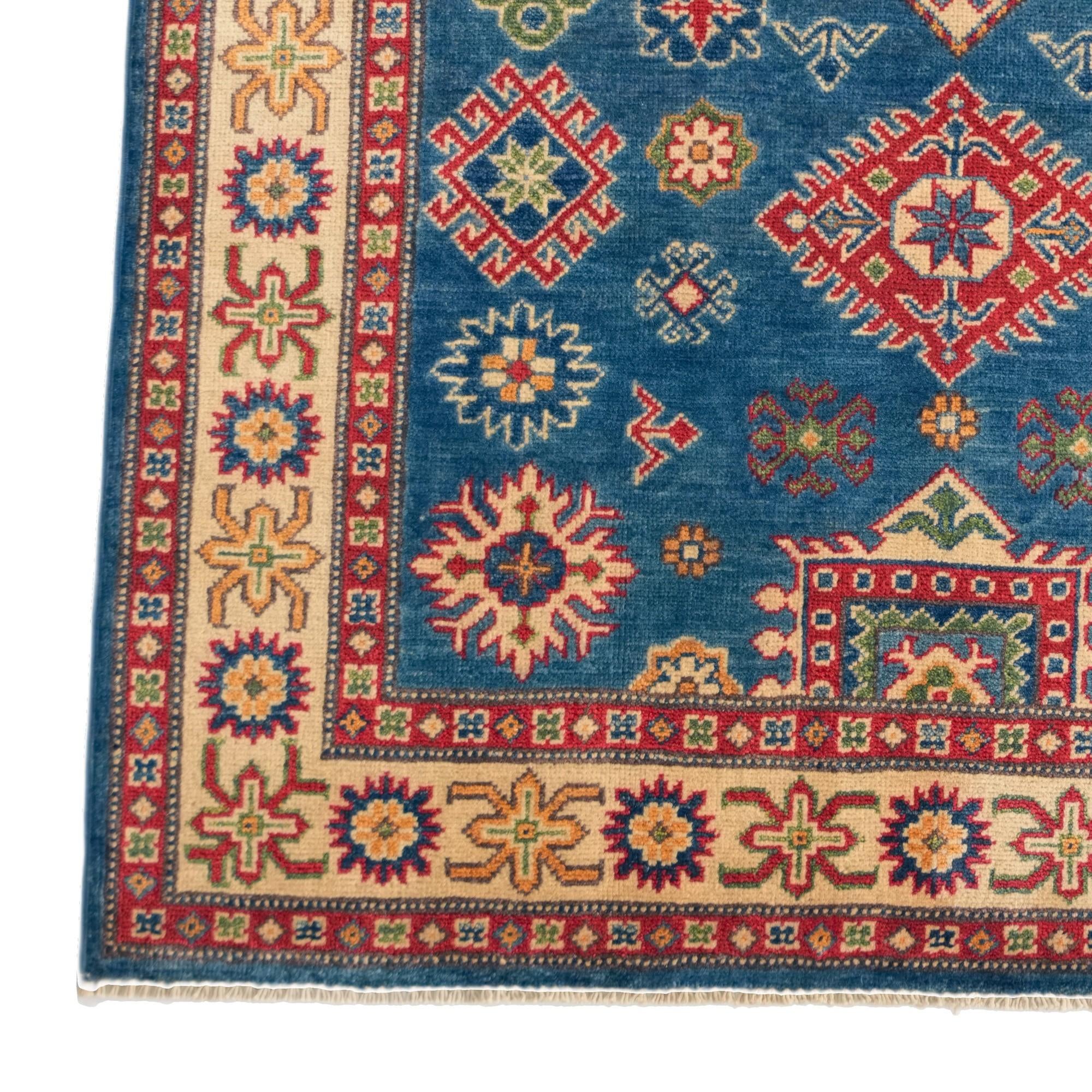 4' x 5' 11 Hand Knotted Kazak Rug