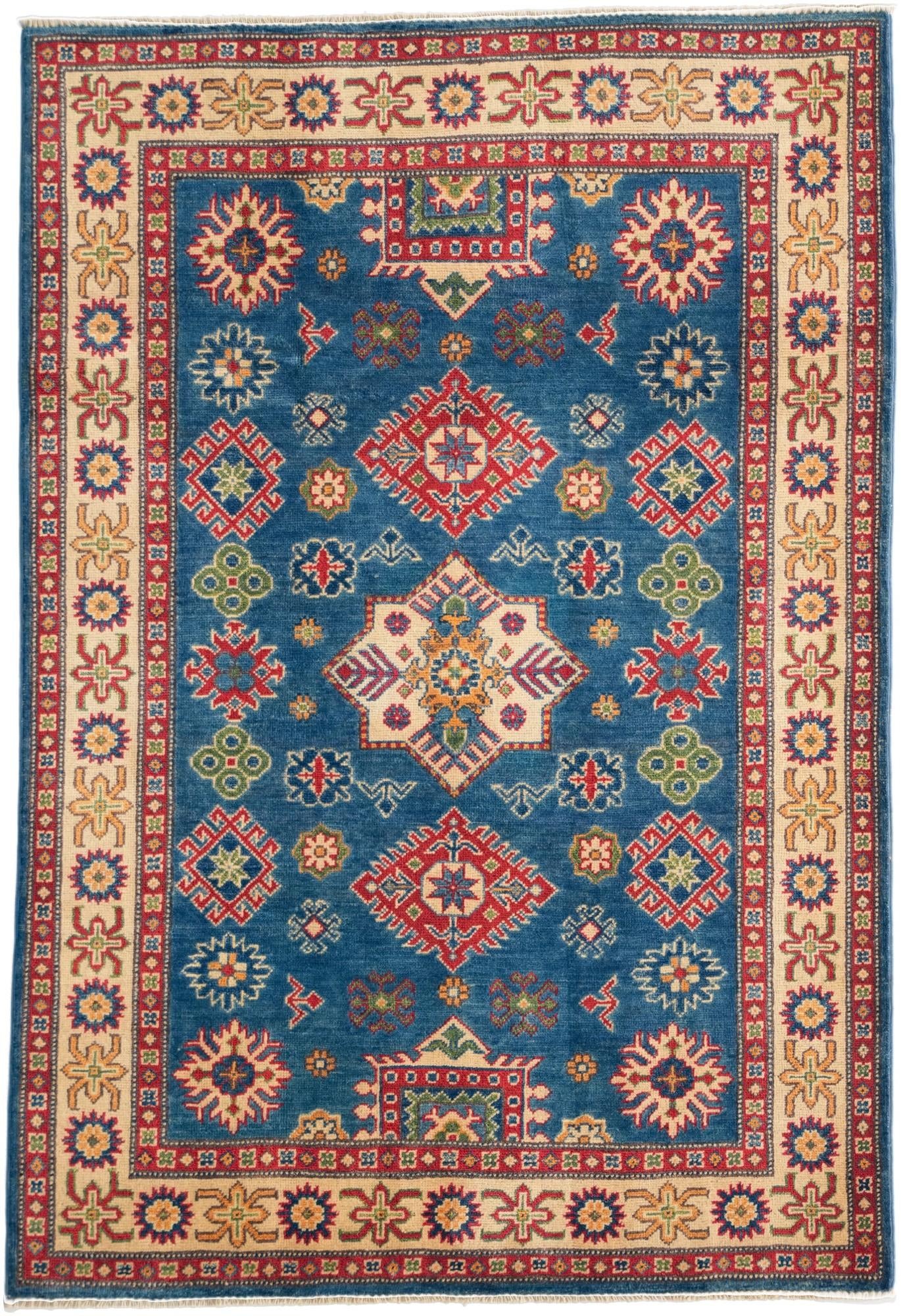 4' x 5' 11 Hand Knotted Kazak Rug