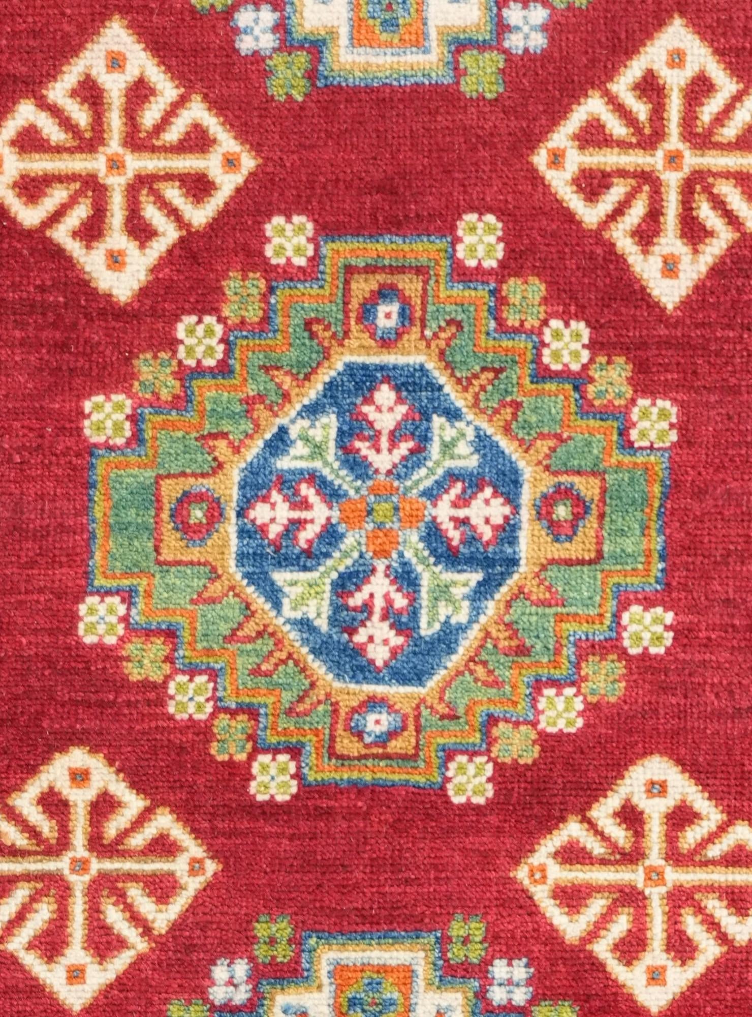 3' 11 x 6' Hand Knotted Kazak Rug
