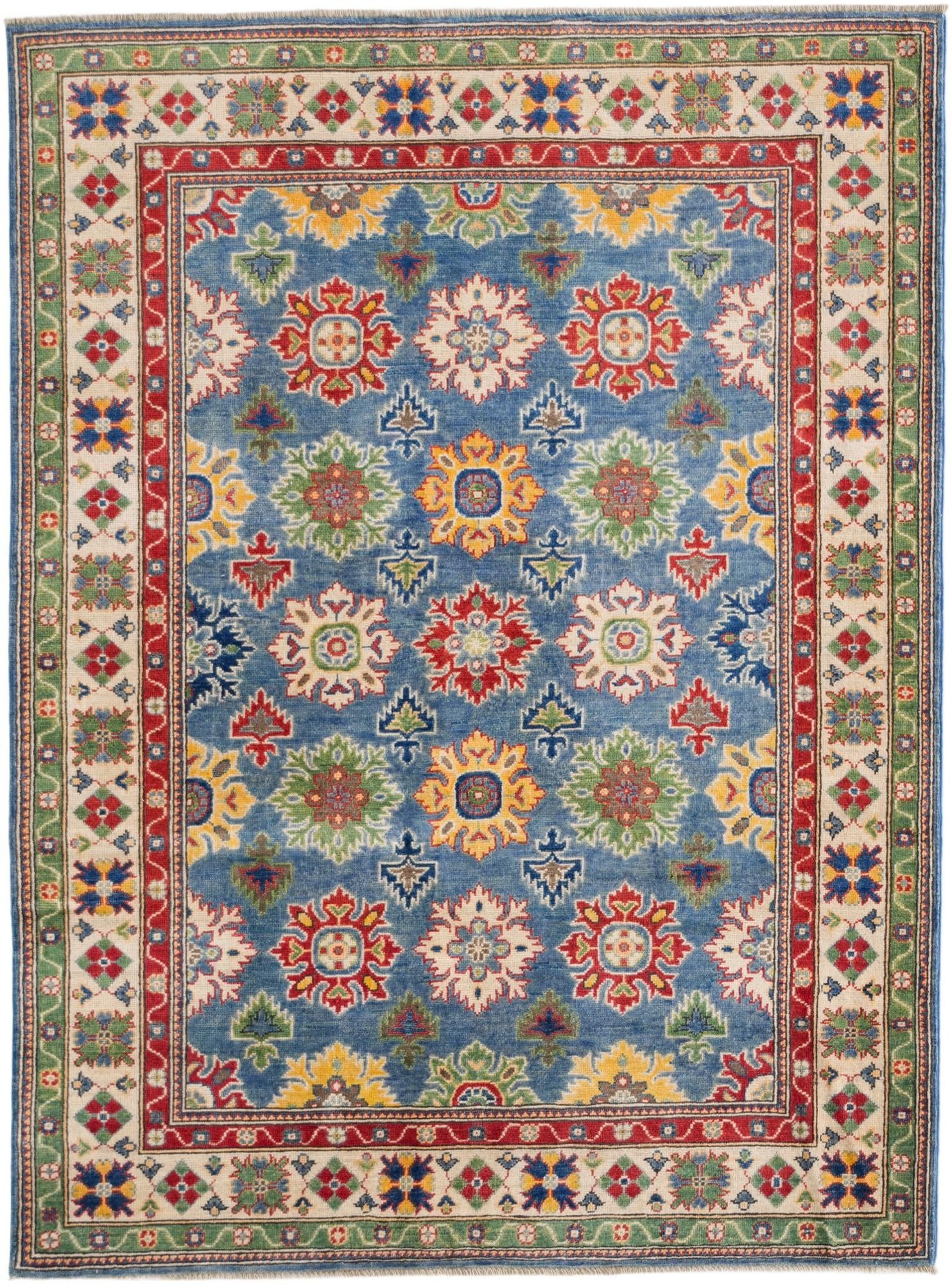 5' 2 x 6' 11 Hand Knotted Kazak Rug