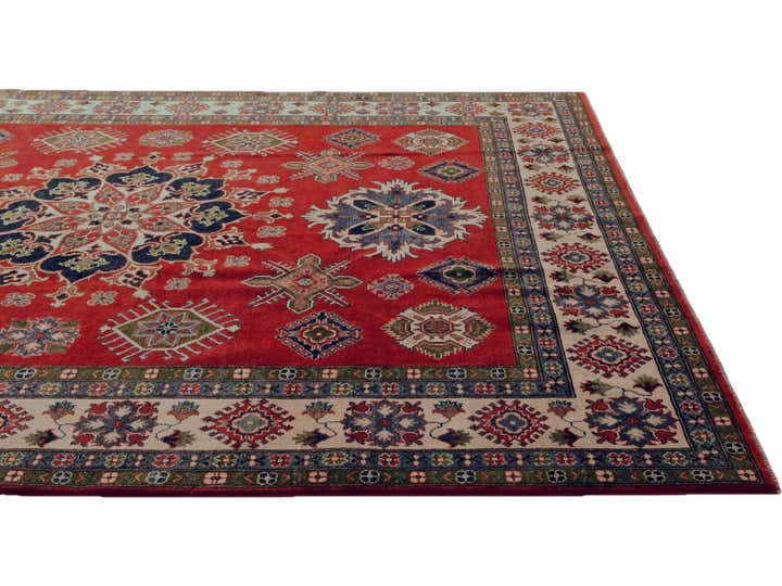 7' 10 x 9' 11 Hand Knotted Kazak Rug