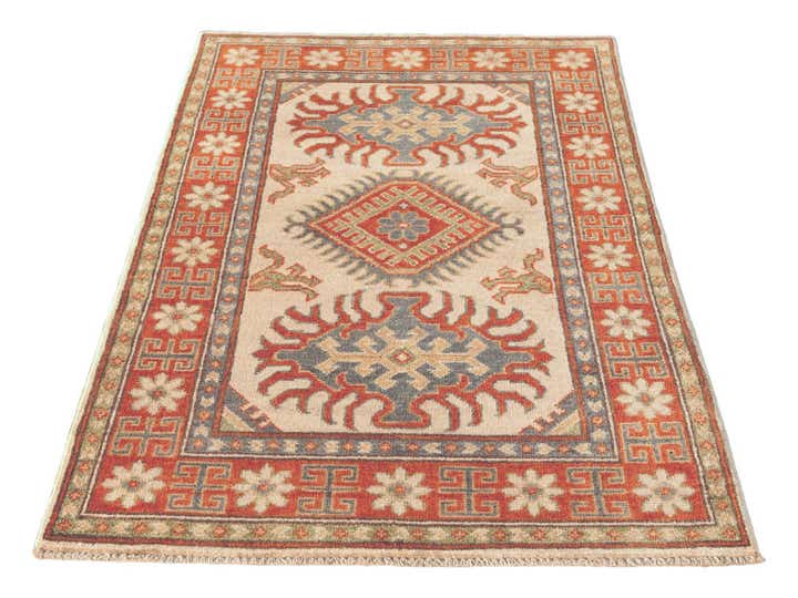 2' 9 x 4' 2 Hand Knotted Kazak Rug
