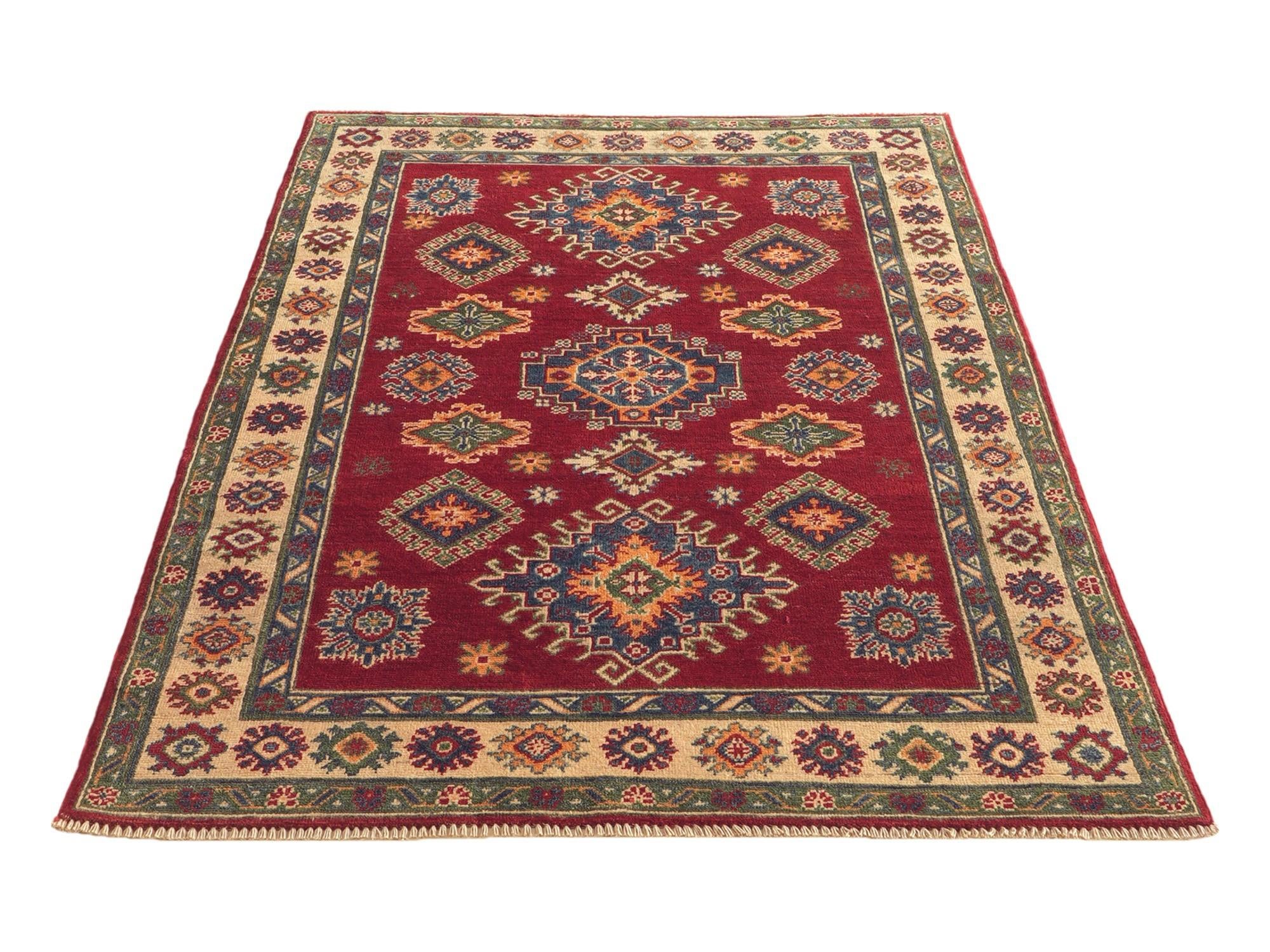 Detail image 5 of 10: 4' x 5' 11 Hand Knotted Kazak Rug