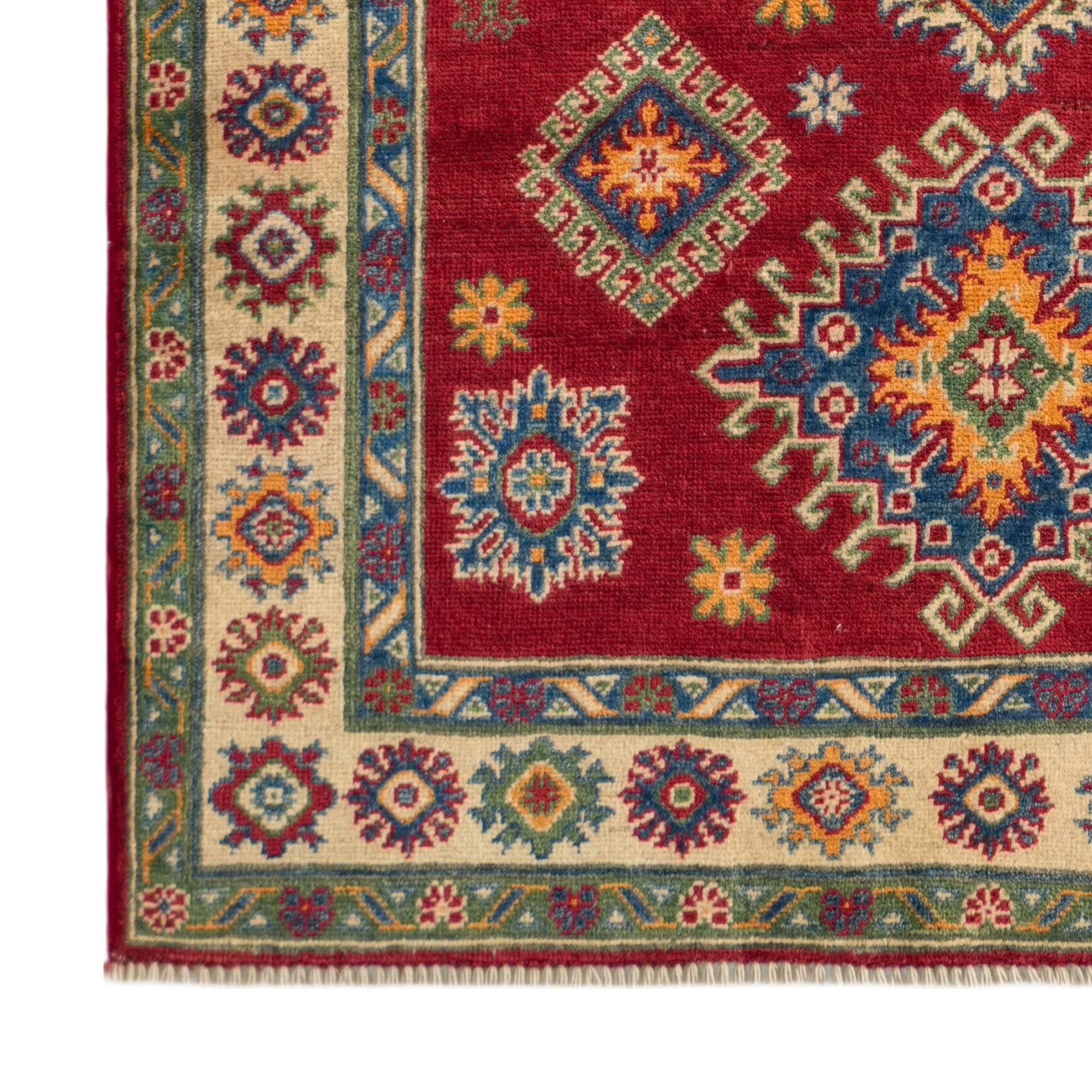 Detail image 7 of 10: 4' x 5' 11 Hand Knotted Kazak Rug